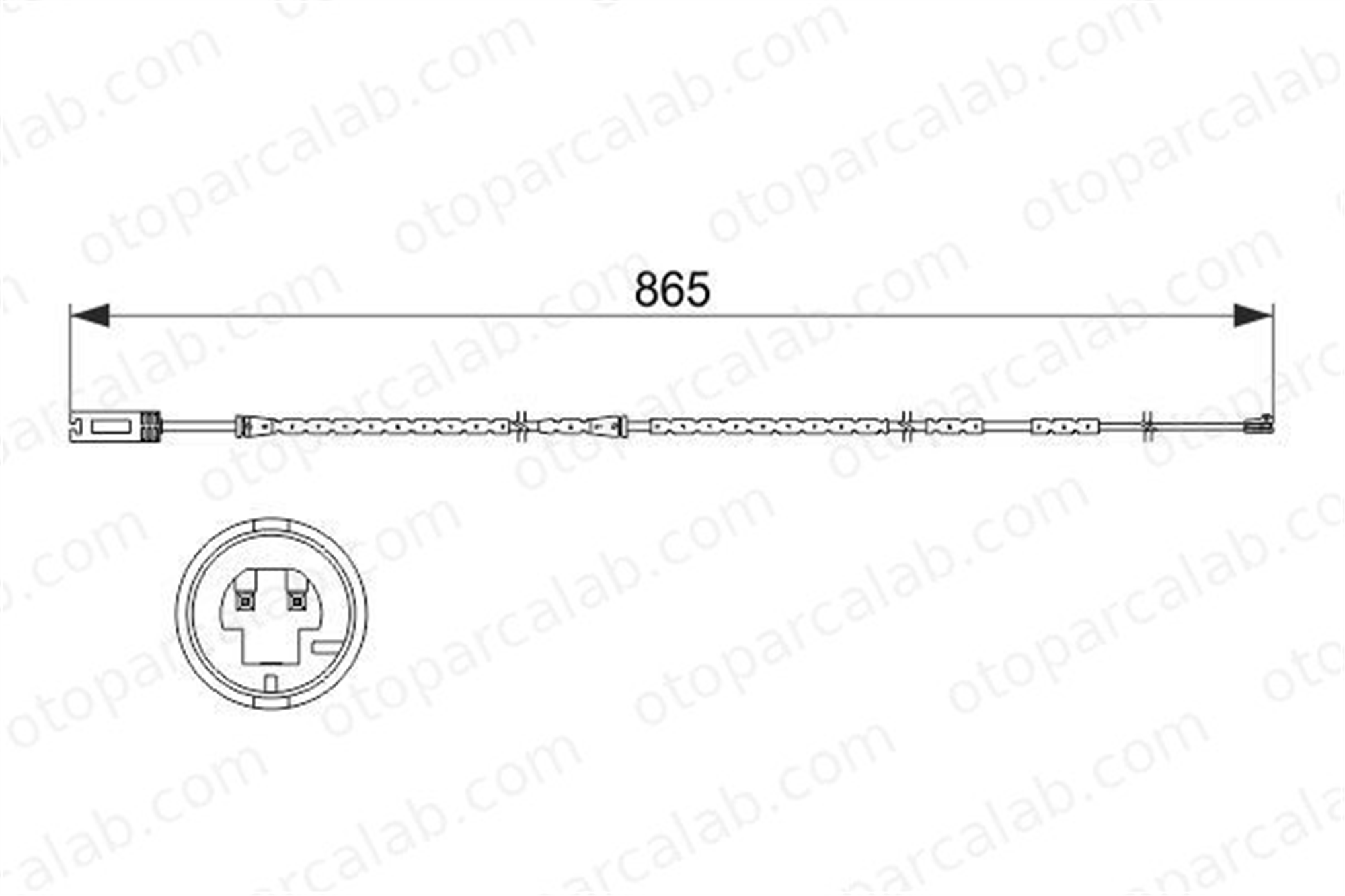 BOSCH 1 987 473 519 Balata İkaz Kablosu Ön BMW 3 Coupe X1 34356792561