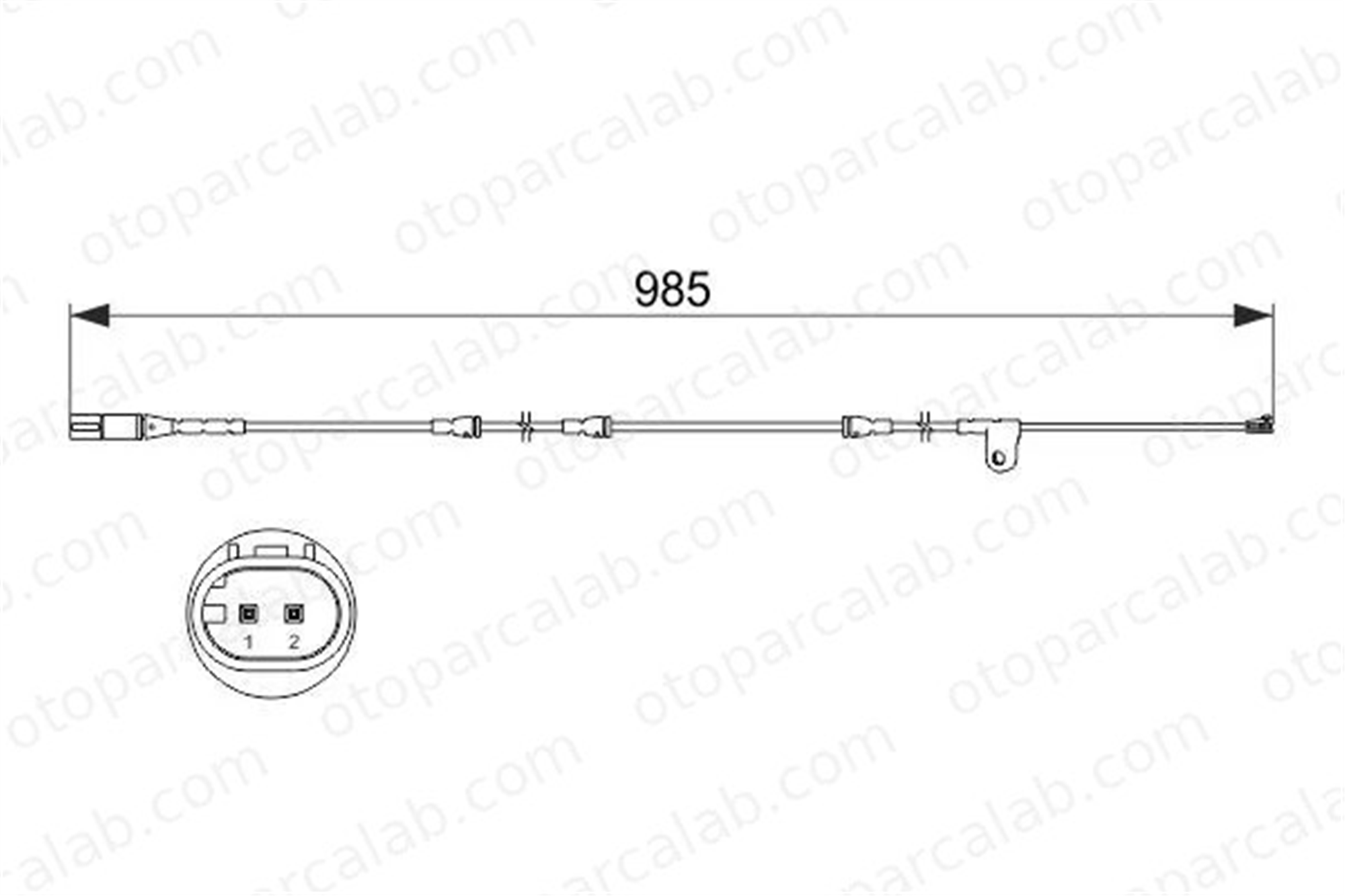 BOSCH 1 987 473 520 Balata İkaz Kablosu Ön BMW X5 X6 34356792567