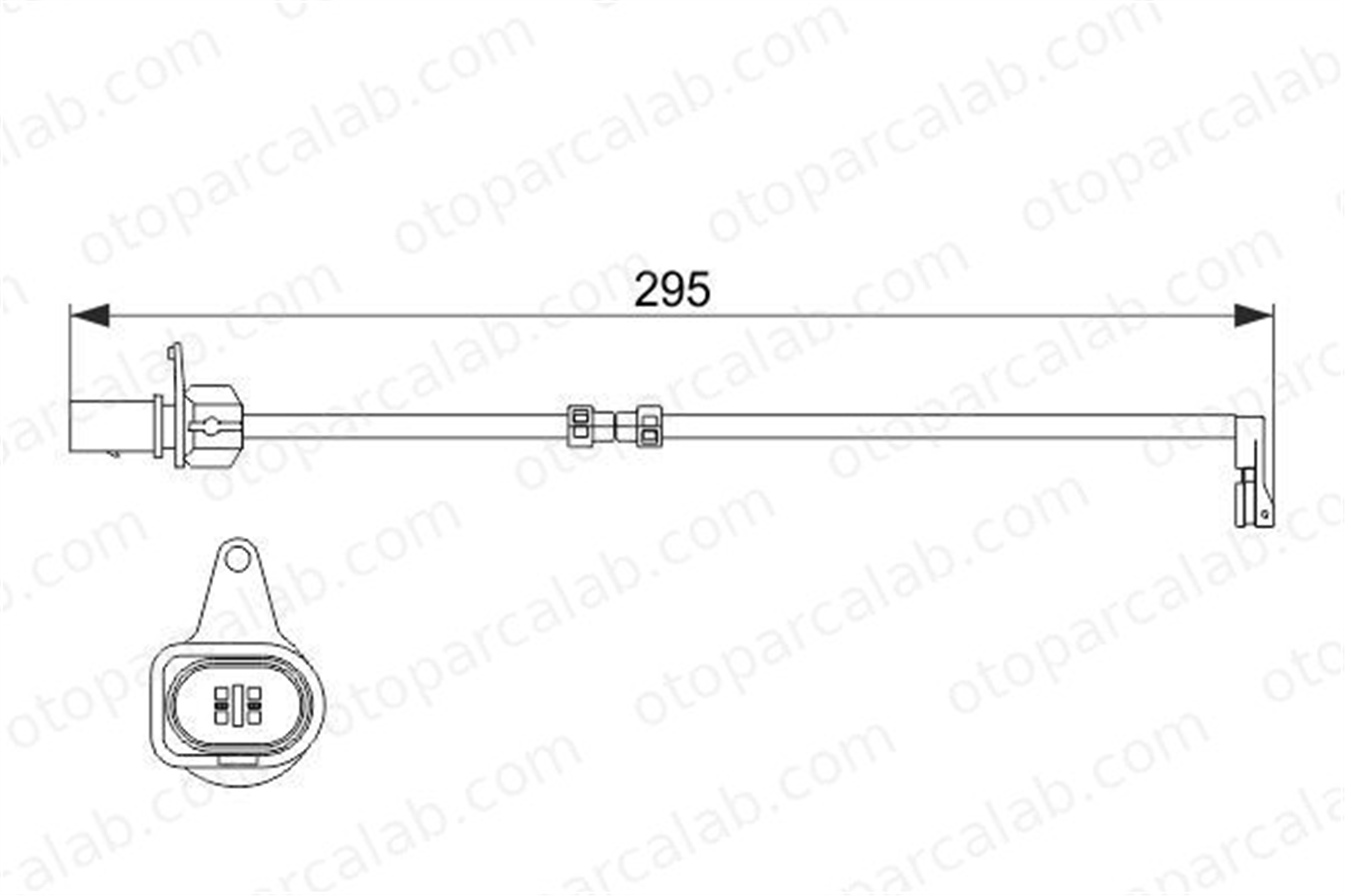 BOSCH 1 987 474 508 Balata İkaz Kablosu Ön AUDI A8 D4 A6 C7 Avant 4H0615121F 4H0615121E