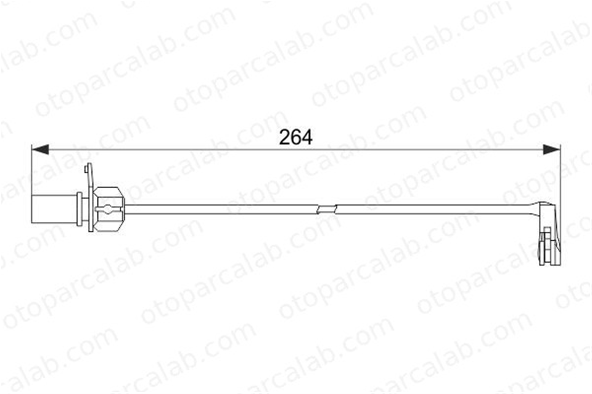 BOSCH 1 987 474 517 Balata İkaz Kablosu Ön AUDI A6 C7 A6 C7 Avant 1987474517 4G0615121E