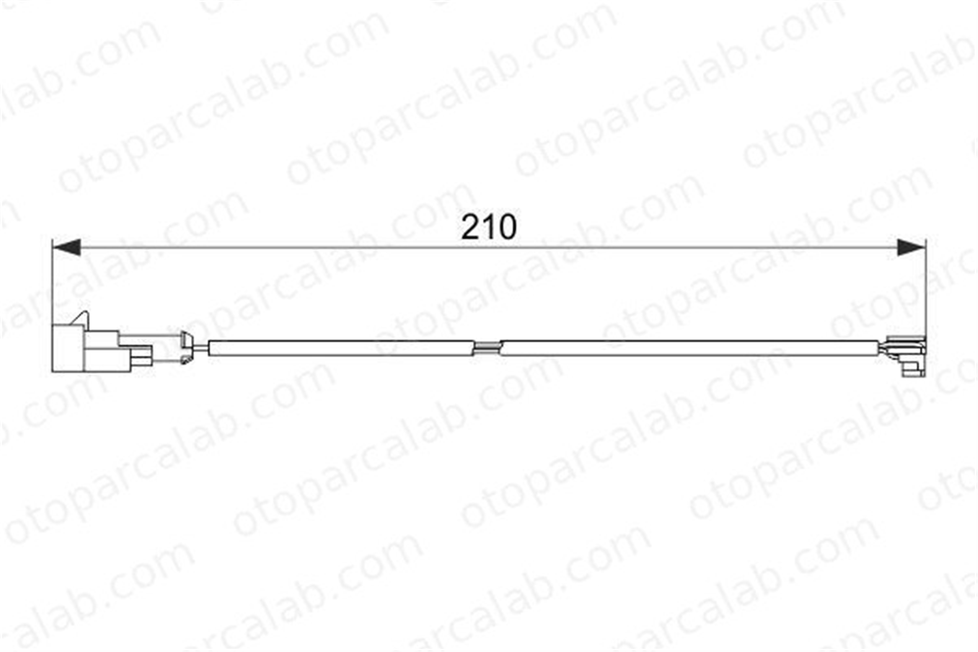 BOSCH 1 987 474 520 Balata İkaz Kablosu Ön IVECO DAILY VI Platform şasi DAILY VI Panelvan/Van 2992393 2996346