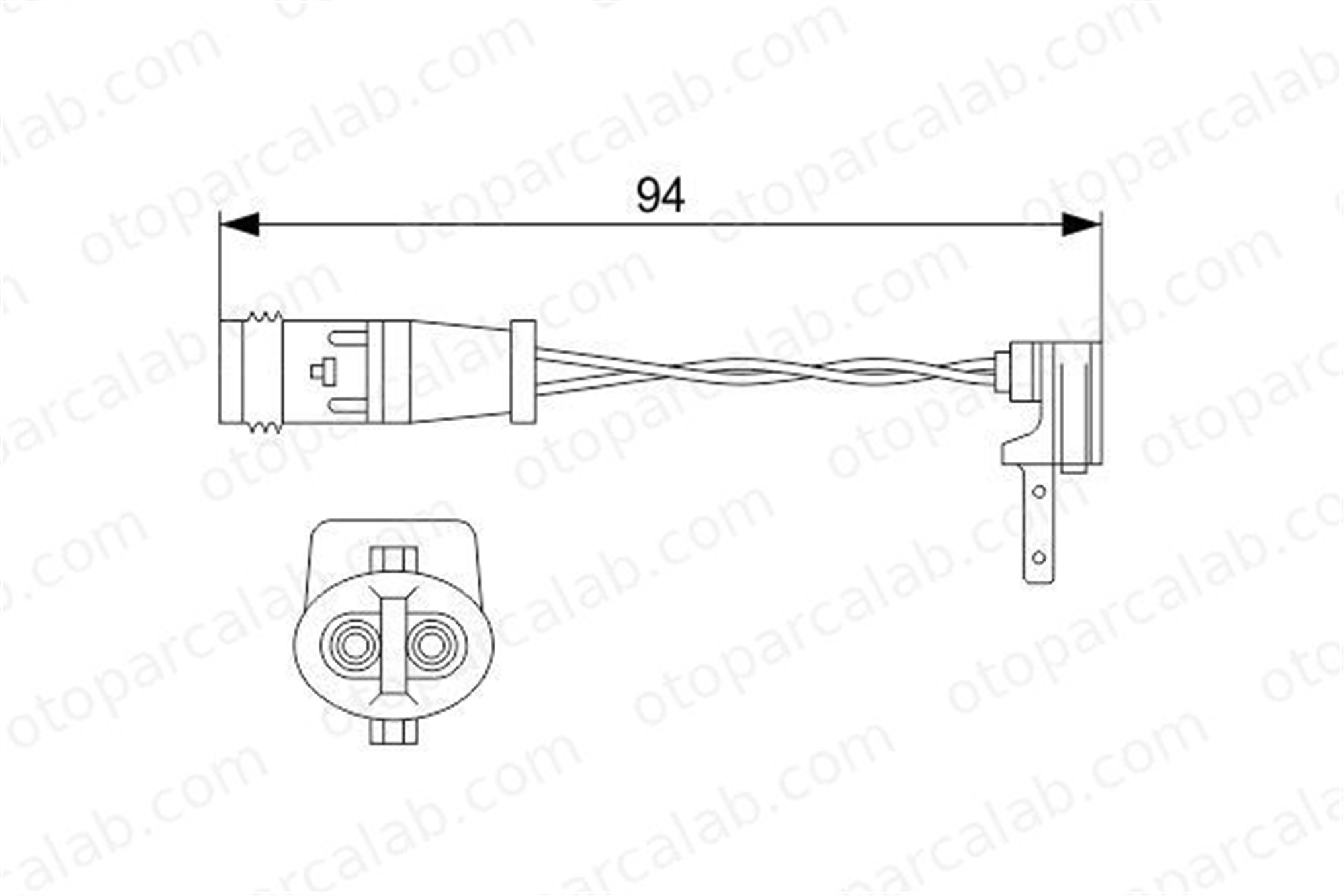 BOSCH 1 987 474 553 Balata İkaz Kablosu Ön MERCEDES-BENZ C-SERISI A-SERISI A1695401617 1695401617