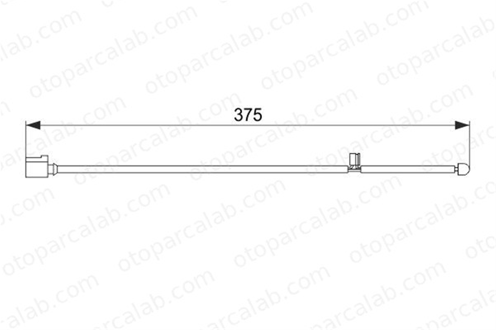 BOSCH 1 987 474 562 Balata İkaz Kablosu Ön VW TOUAREG PORSCHE CAYENNE 7L5907637A 95561236560