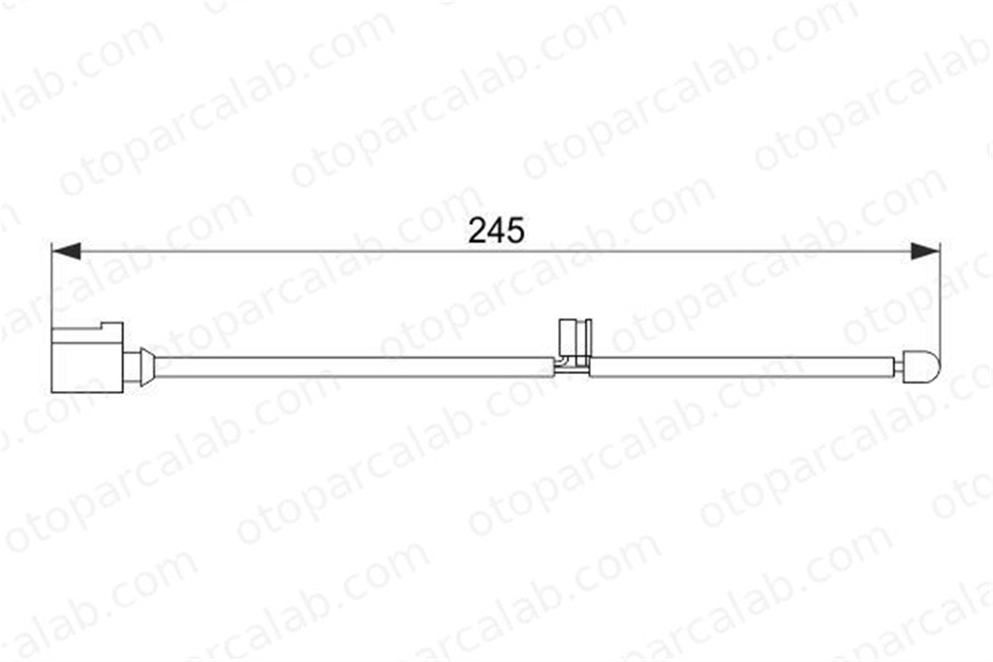 BOSCH 1 987 474 563 Balata İkaz Kablosu Arka AUDI Q7 PORSCHE CAYENNE 7L5907637B 95561236570