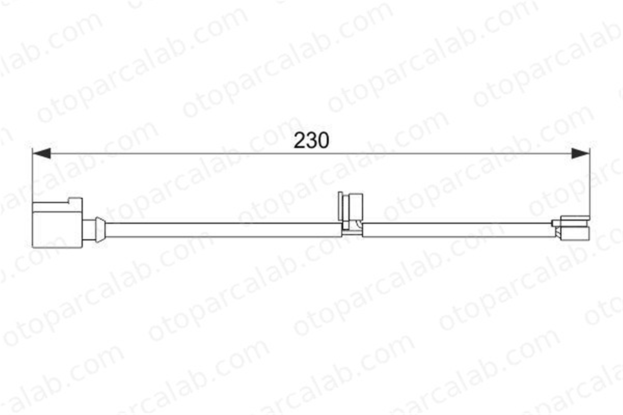 BOSCH 1 987 474 569 Balata İkaz Kablosu Arka PORSCHE CAYENNE PANAMERA 7L0907637B 97060914500