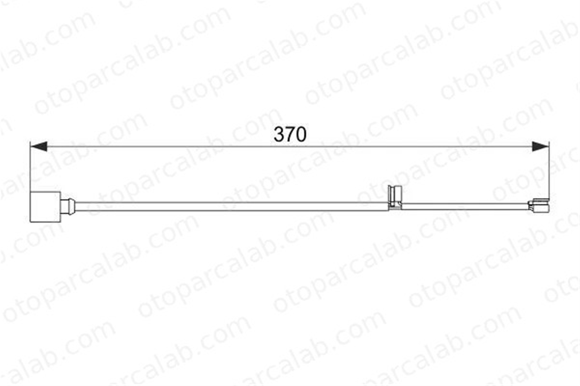 BOSCH 1 987 474 572 Balata İkaz Kablosu Ön veya Arka SEAT LEON LEON Sportstourer 1987474572 8J0615437