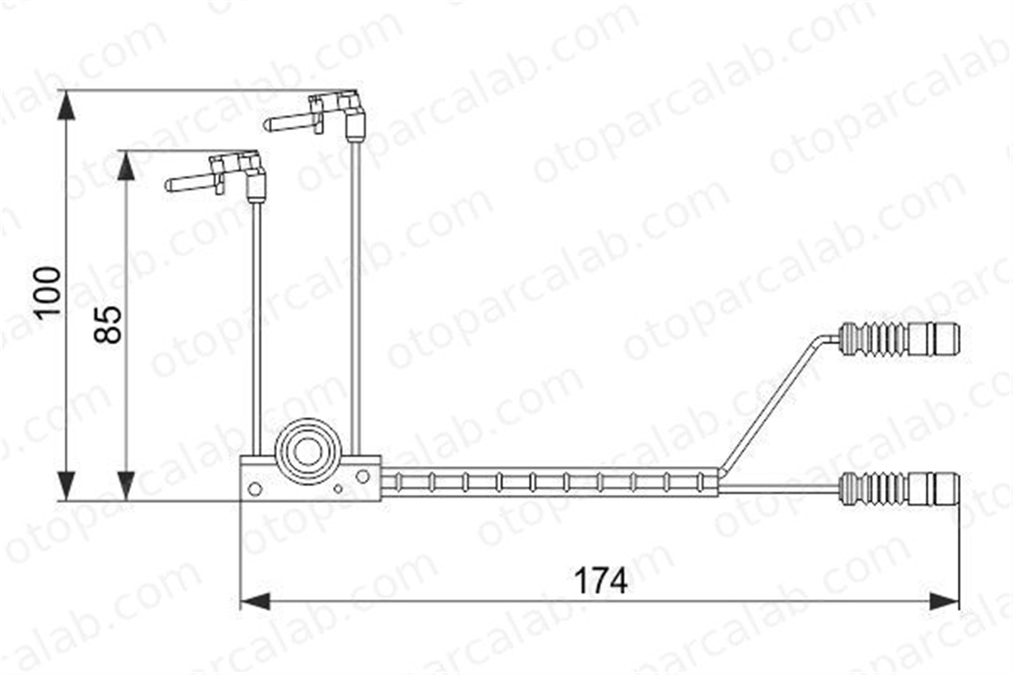 BOSCH 1 987 474 584 Balata İkaz Kablosu Ön MERCEDES-BENZ G-SERISI PUCH G-MODELL 1987474584 4605400517