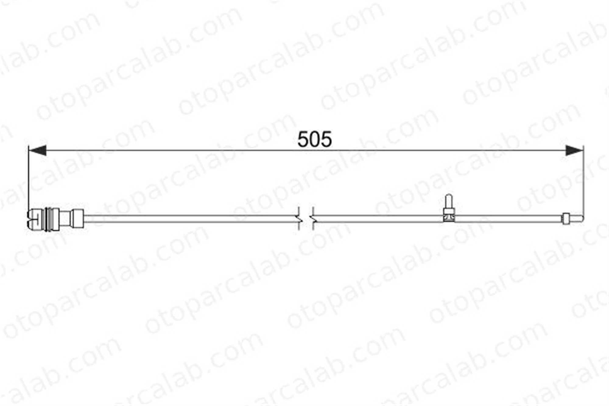 BOSCH 1 987 474 593 Balata İkaz Kablosu Arka PORSCHE 911 Cabrio 911 99661236500