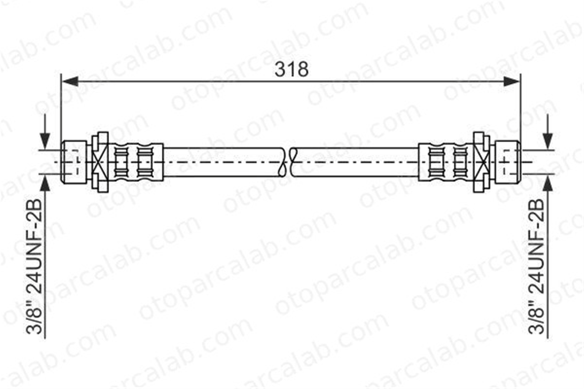 BOSCH 1 987 476 165 Fren Hortumu Arka Sağ veya Sol TOYOTA YARIS VERSO YARIS 9094702C30