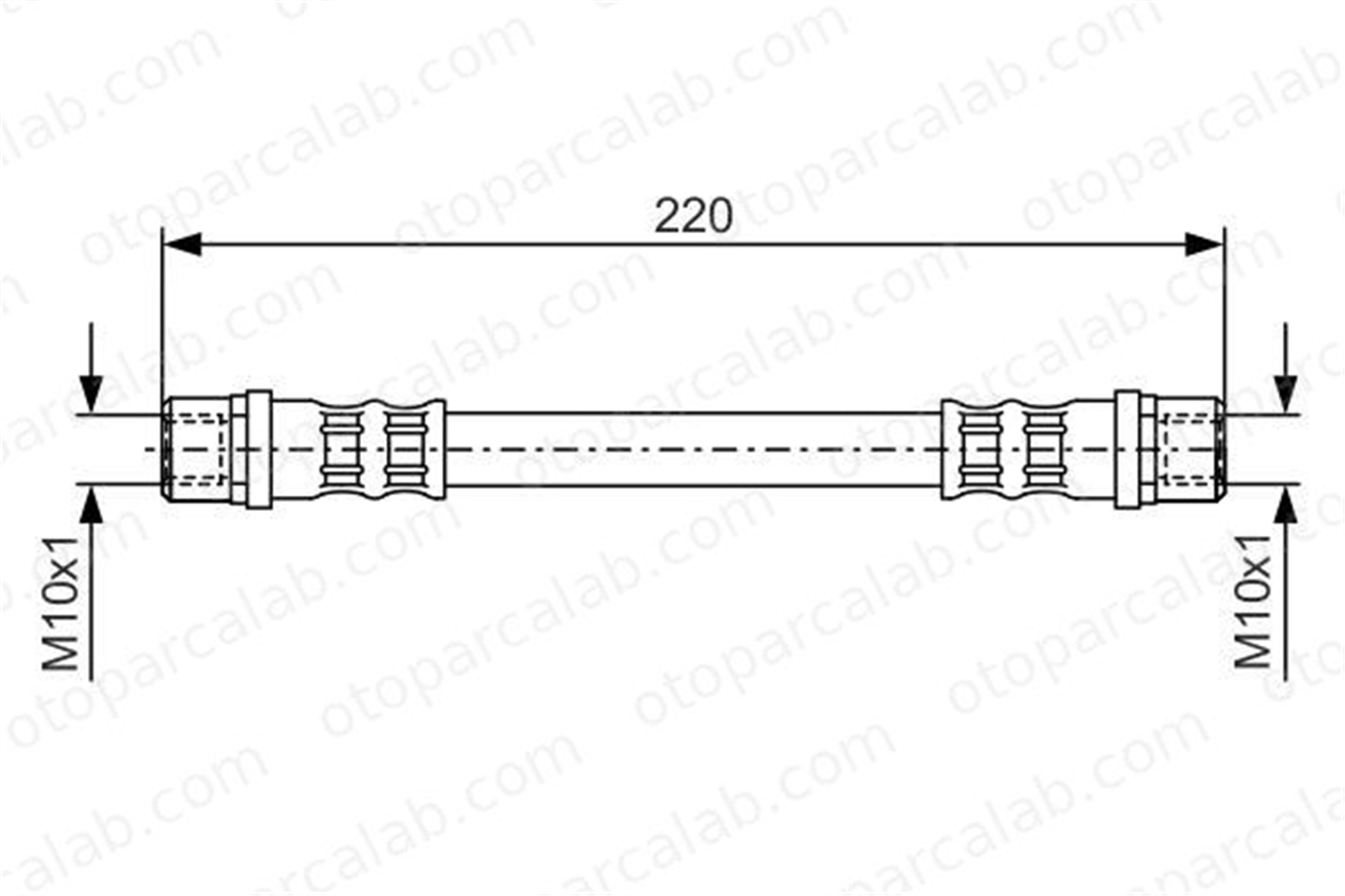 BOSCH 1 987 476 203 Fren Hortumu Arka Sağ veya Sol OPEL CORSA C Kasa/eğik arka TIGRA TwinTop 1987476203 9191263
