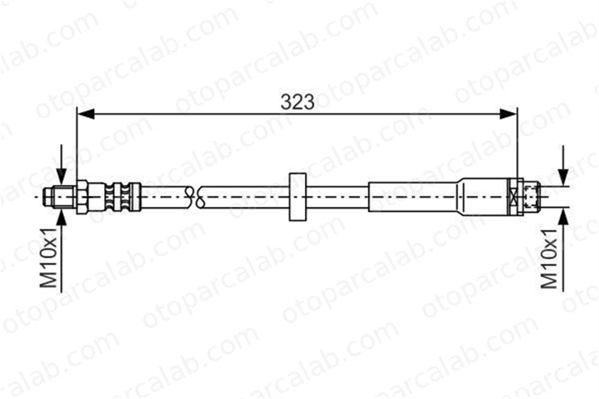 BOSCH 1 987 476 293 Fren Hortumu Arka Sağ veya Sol AUDI A6 C6 A6 C6 Avant 4F0611775 4F0611775D