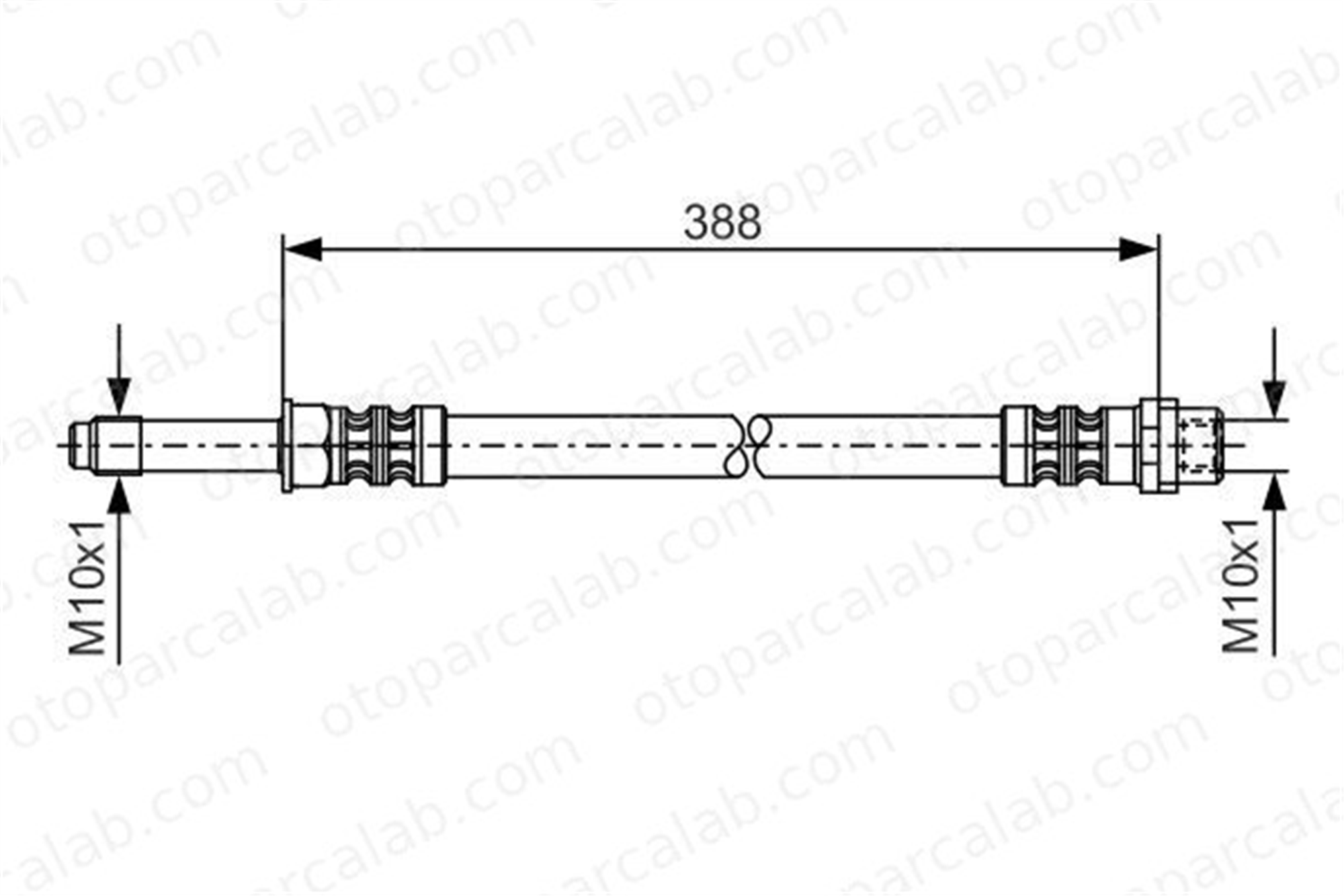 BOSCH 1 987 476 300 Fren Hortumu Ön Sağ veya Sol MERCEDES-BENZ SPRINTER 3-t Panelvan/Van SPRINTER 3-t Platform şasi A9064280535 2E0611707J