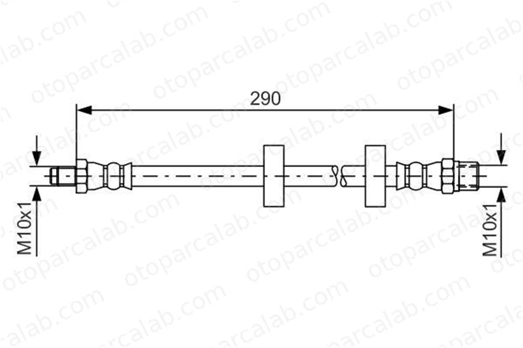BOSCH 1 987 476 334 Fren Hortumu Ön Sağ veya Sol VW POLO Coupe POLO II 1987476334 861611707B
