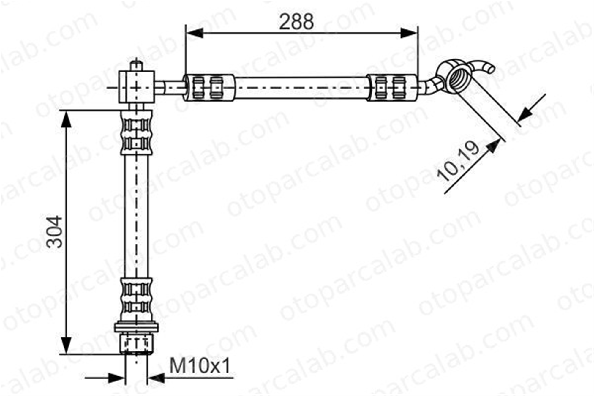 BOSCH 1 987 476 358 Fren Hortumu Arka Sol TOYOTA YARIS VERSO YARIS 1987476358 9094702C76