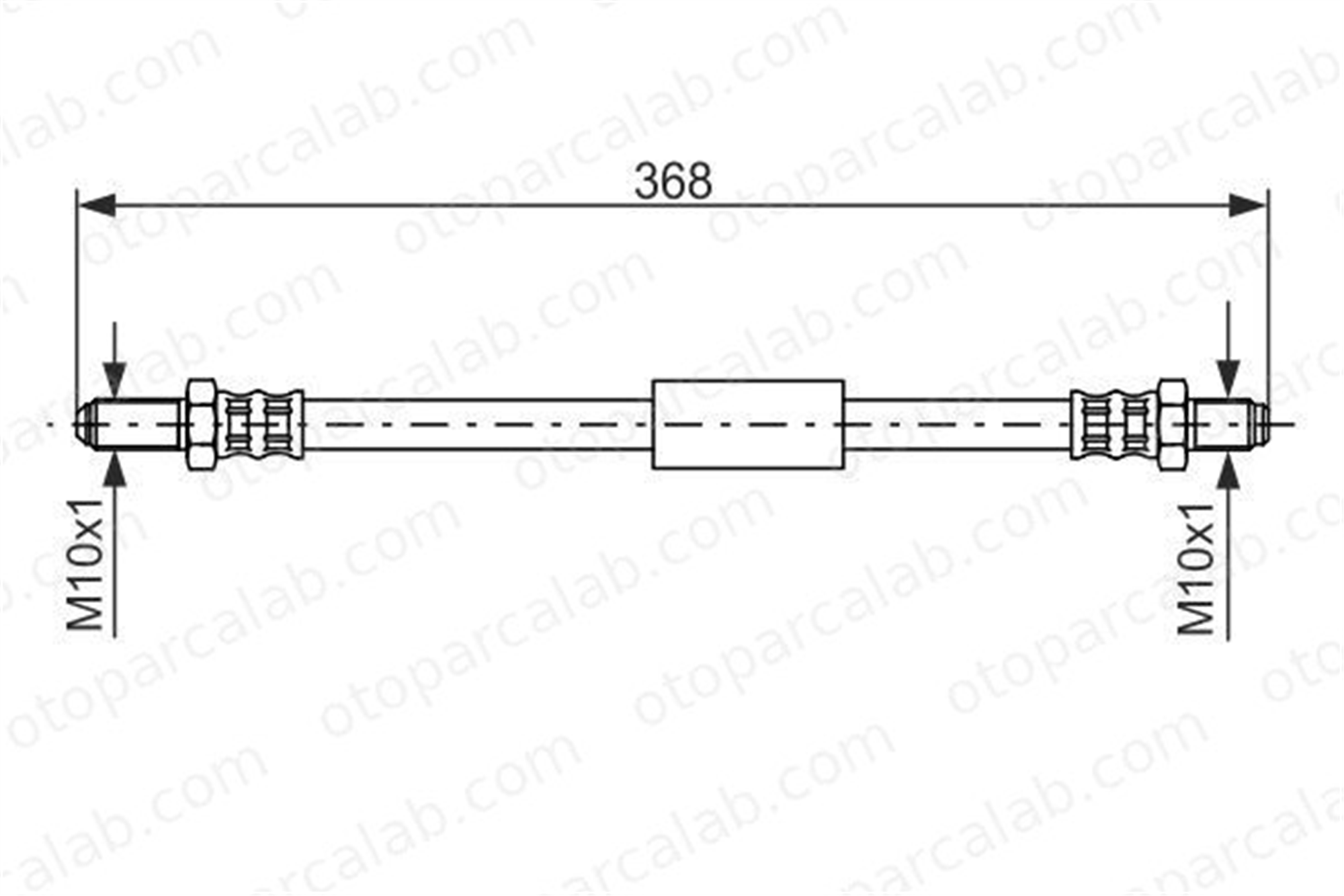 BOSCH 1 987 476 419 Fren Hortumu Arka Sağ veya Sol FORD KA 1987476419 1323555