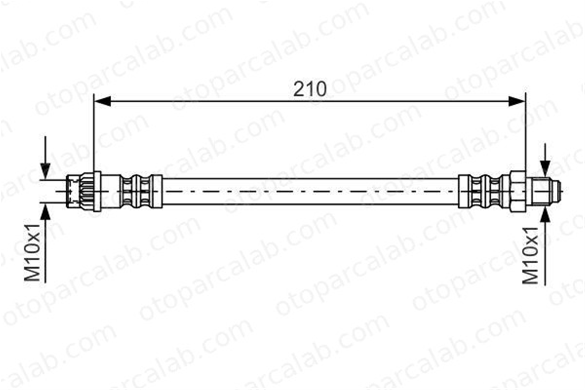 BOSCH 1 987 476 425 Fren Hortumu Arka Sağ veya Sol OPEL TIGRA TwinTop CORSA C 9191264 13335205