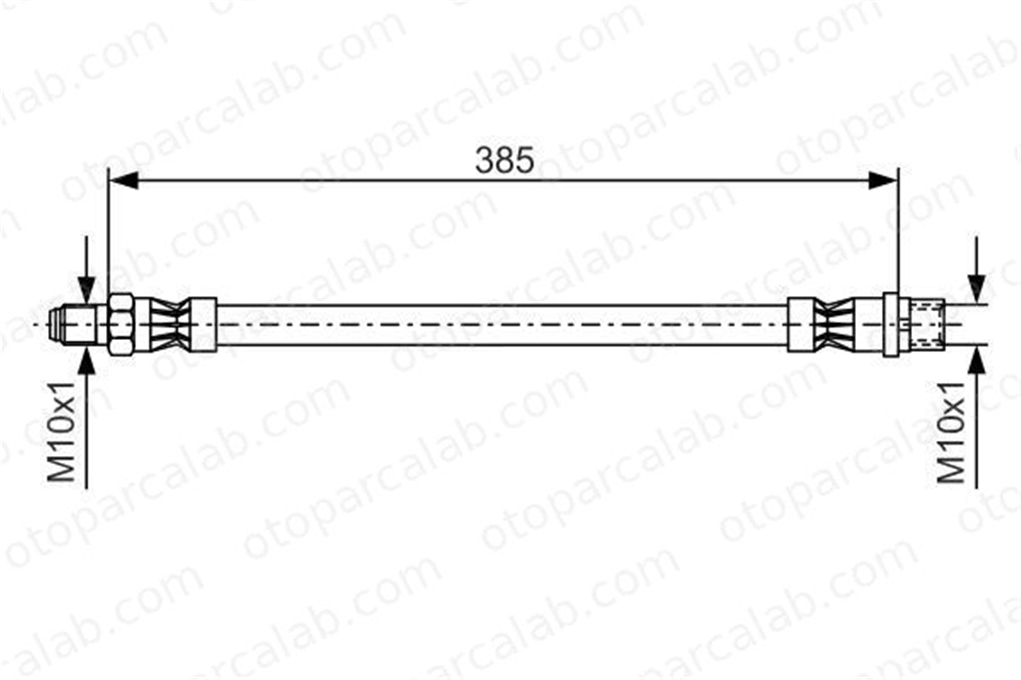 BOSCH 1 987 476 439 Fren Hortumu Ön Sağ veya Sol MERCEDES-BENZ C-SERISI C-SERISI T-Model A2044280435 2024280735