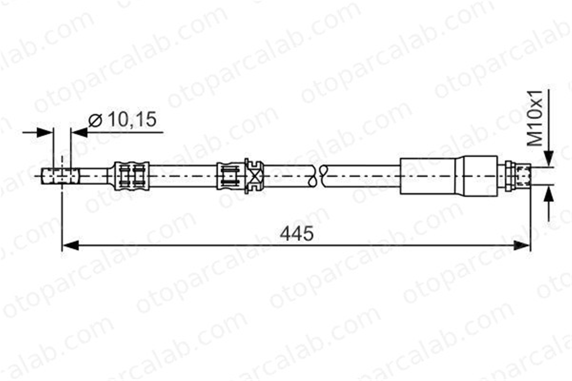 BOSCH 1 987 476 455 Fren Hortumu Ön Sağ veya Sol OPEL ASTRA H Station wagon ASTRA H 5562276 13136715