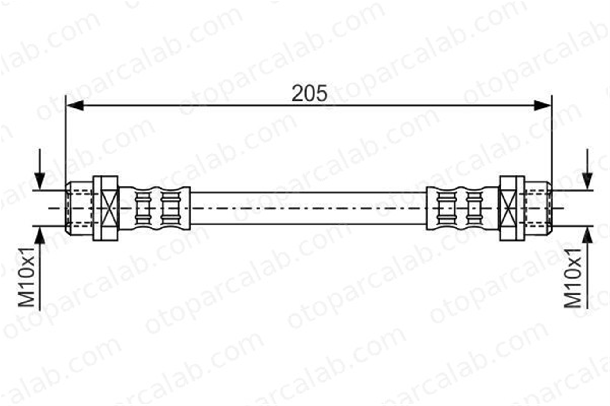 BOSCH 1 987 476 477 Fren Hortumu Arka Sağ veya Sol BMW 3 Touring 3 34306798523 34306762838