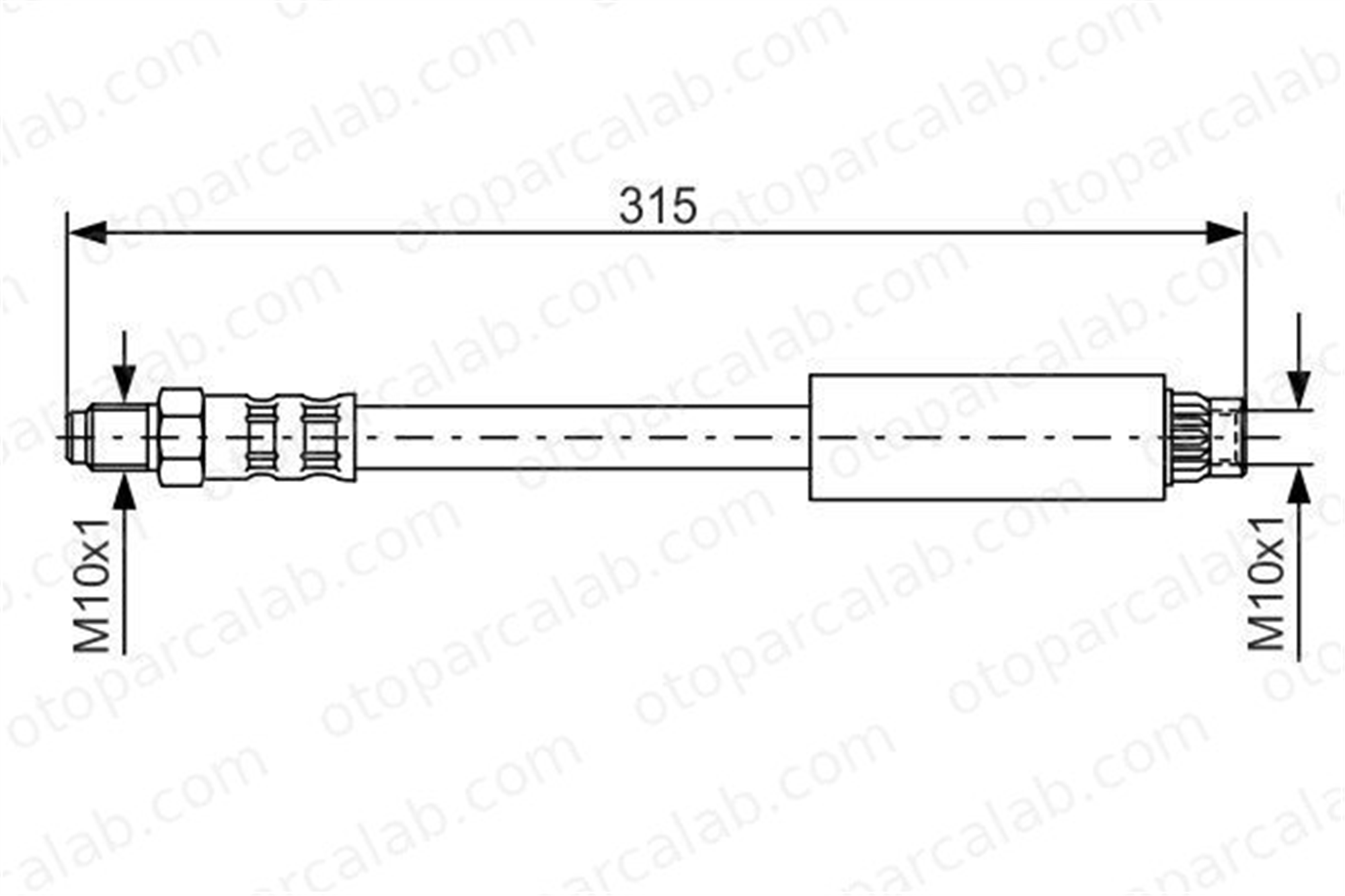 BOSCH 1 987 476 598 Fren Hortumu Ön Sağ veya Sol RENAULT SAFRANE I SAFRANE II 1987476598 7700811704