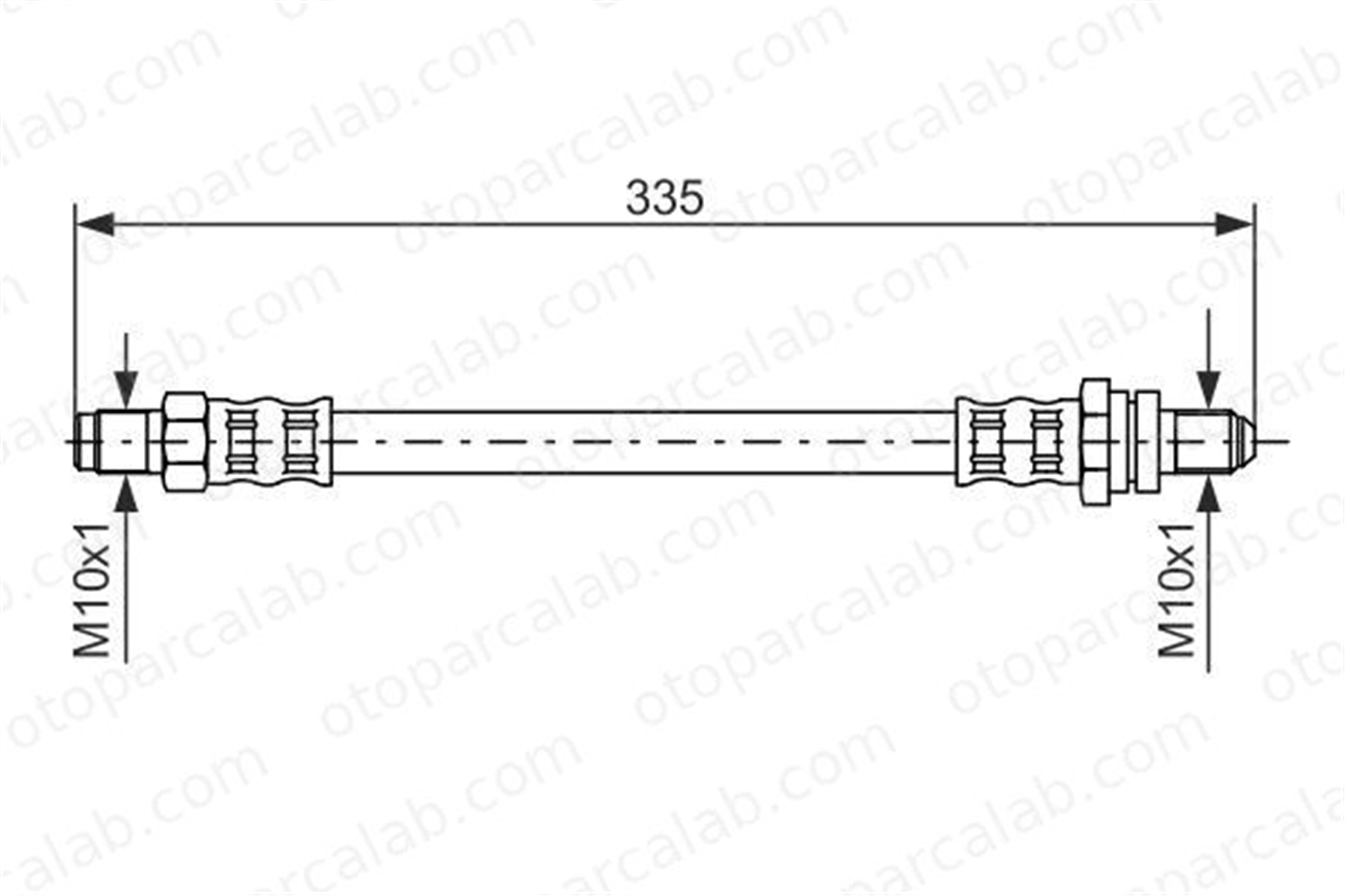 BOSCH 1 987 476 600 Fren Hortumu Arka Sağ veya Sol FORD FIESTA IV PUMA 1987476600 T24027