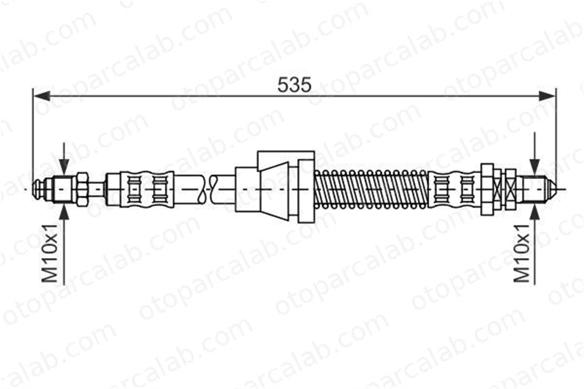 BOSCH 1 987 476 604 Fren Hortumu Ön Sağ veya Sol FORD KA 1987476604 T24031