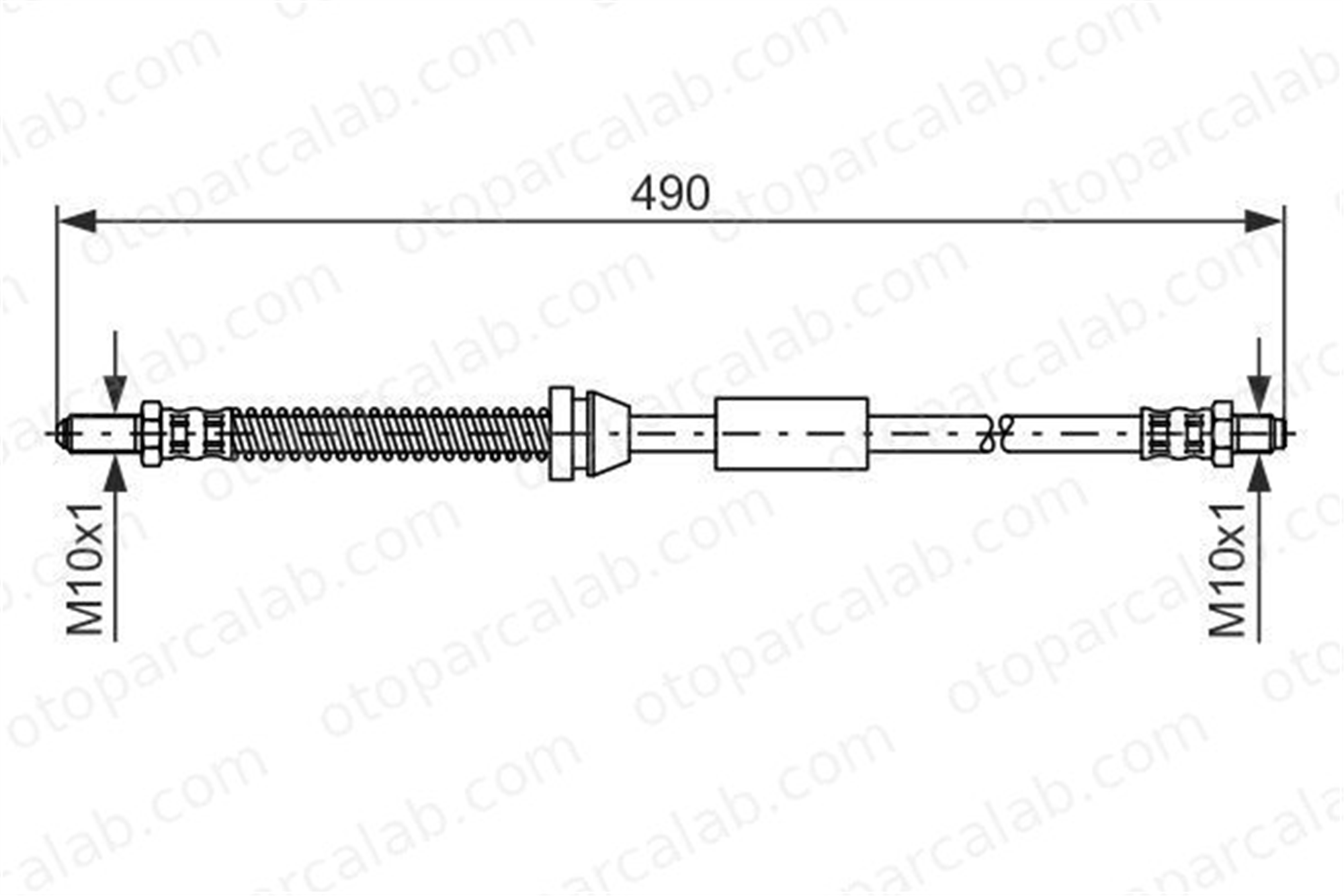 BOSCH 1 987 476 607 Fren Hortumu Arka Sağ veya Sol FORD ESCORT V ORION III 1987476607 T24018