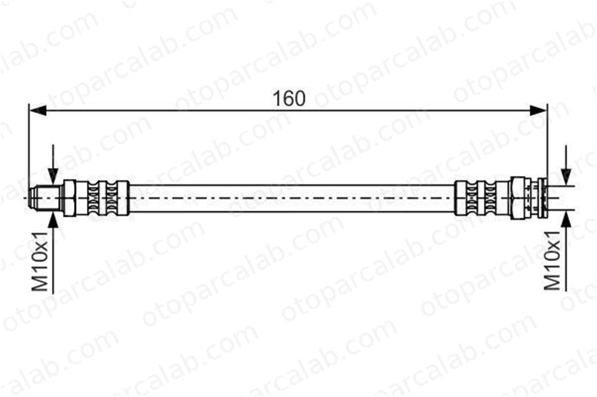 BOSCH 1 987 476 629 Fren Hortumu Arka Sağ veya Sol FIAT TIPO TEMPRA S.W. 4806C4 71736960