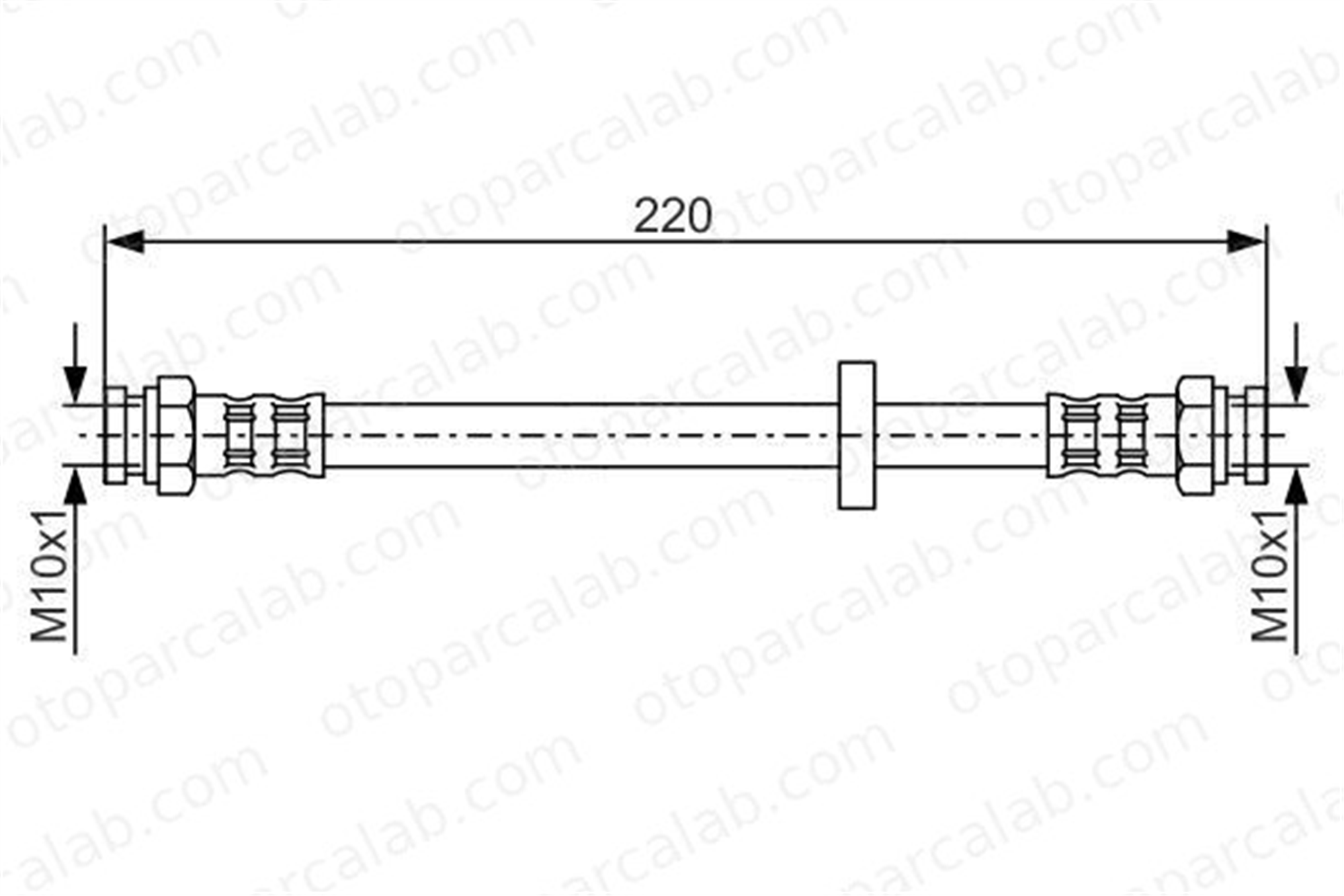BOSCH 1 987 476 633 Fren Hortumu Arka Sağ veya Sol FIAT TEMPRA S.W. TIPO 1987476633 7619751
