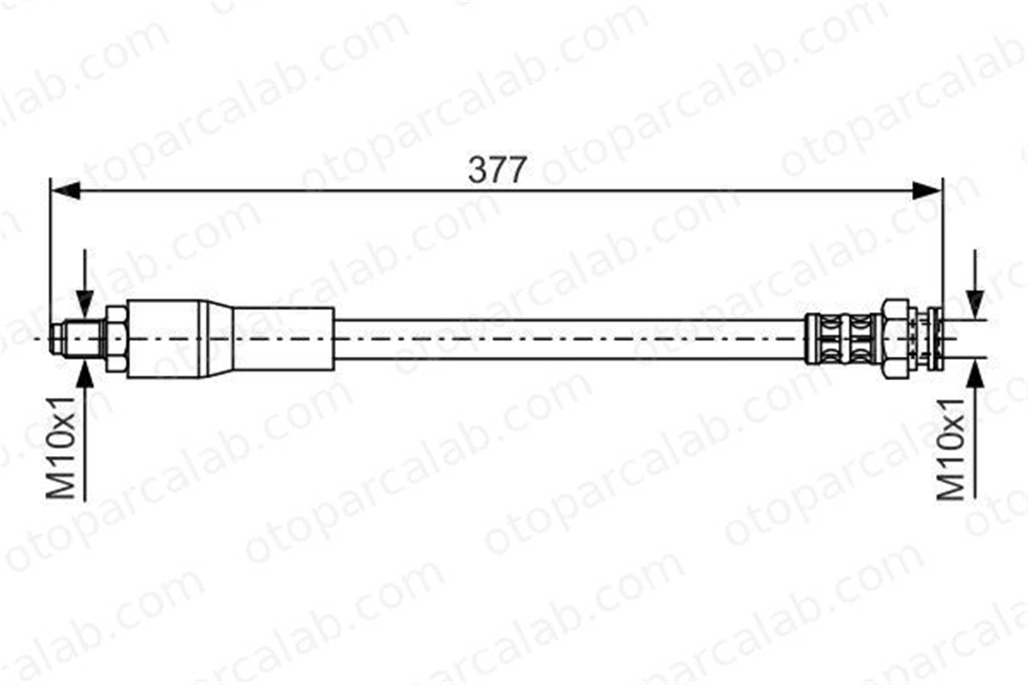 BOSCH 1 987 476 666 Fren Hortumu Ön Sağ veya Sol PEUGEOT 505 505 Break 1987476666 T61001