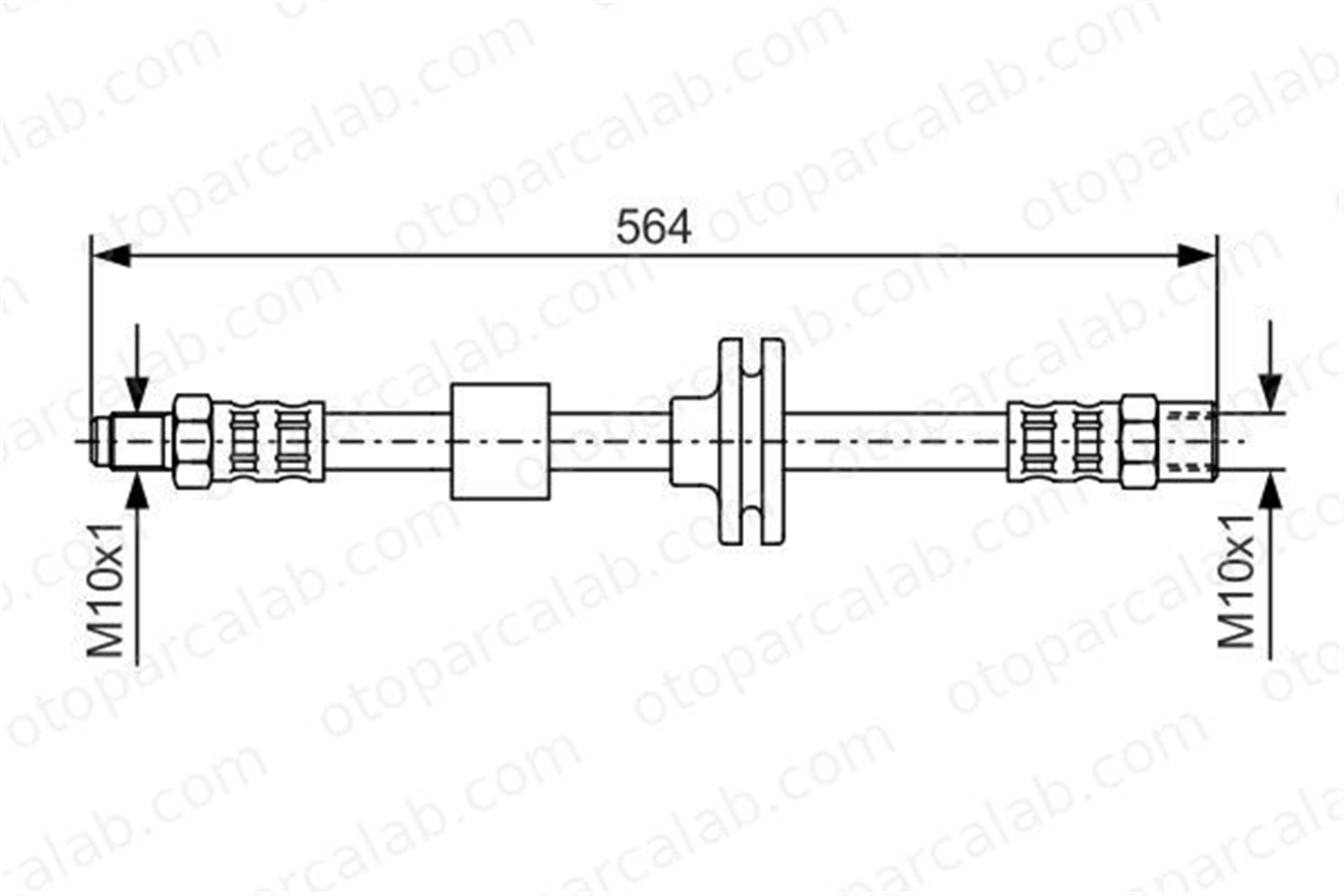 BOSCH 1 987 476 752 Fren Hortumu Ön Sağ veya Sol MERCEDES-BENZ S-SERISI S-SERISI Coupe A1404200048 T50011