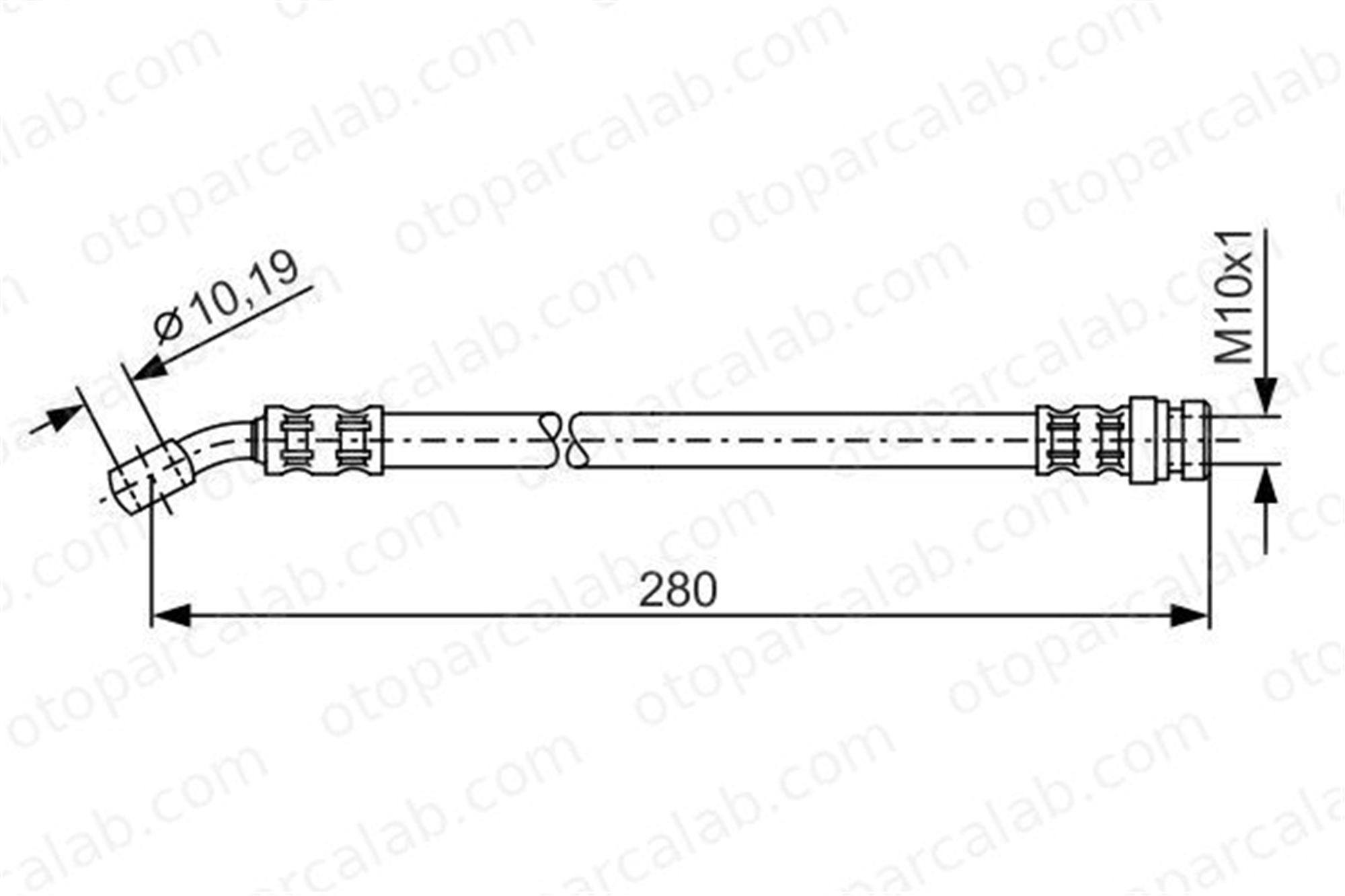 BOSCH 1 987 476 772 Fren Hortumu Ön Sağ veya Sol SUZUKI SAMURAI SUV SAMURAI Açık arazi aracı 1987476772 T79005
