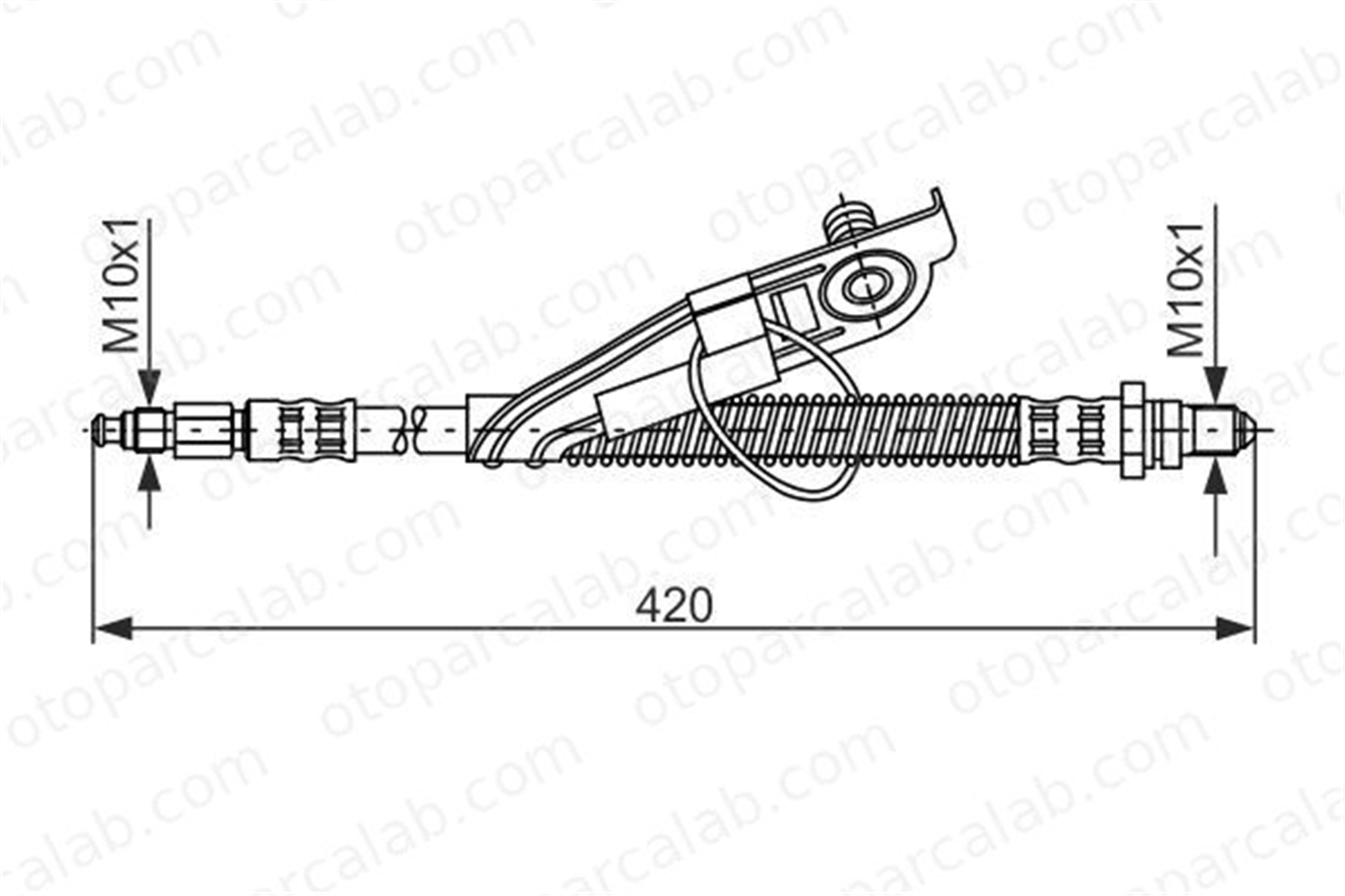 BOSCH 1 987 476 816 Fren Hortumu Ön Sağ veya Sol FORD FIESTA IV FIESTA Kasa/büyük limuzin 7271916 96FB2078AE