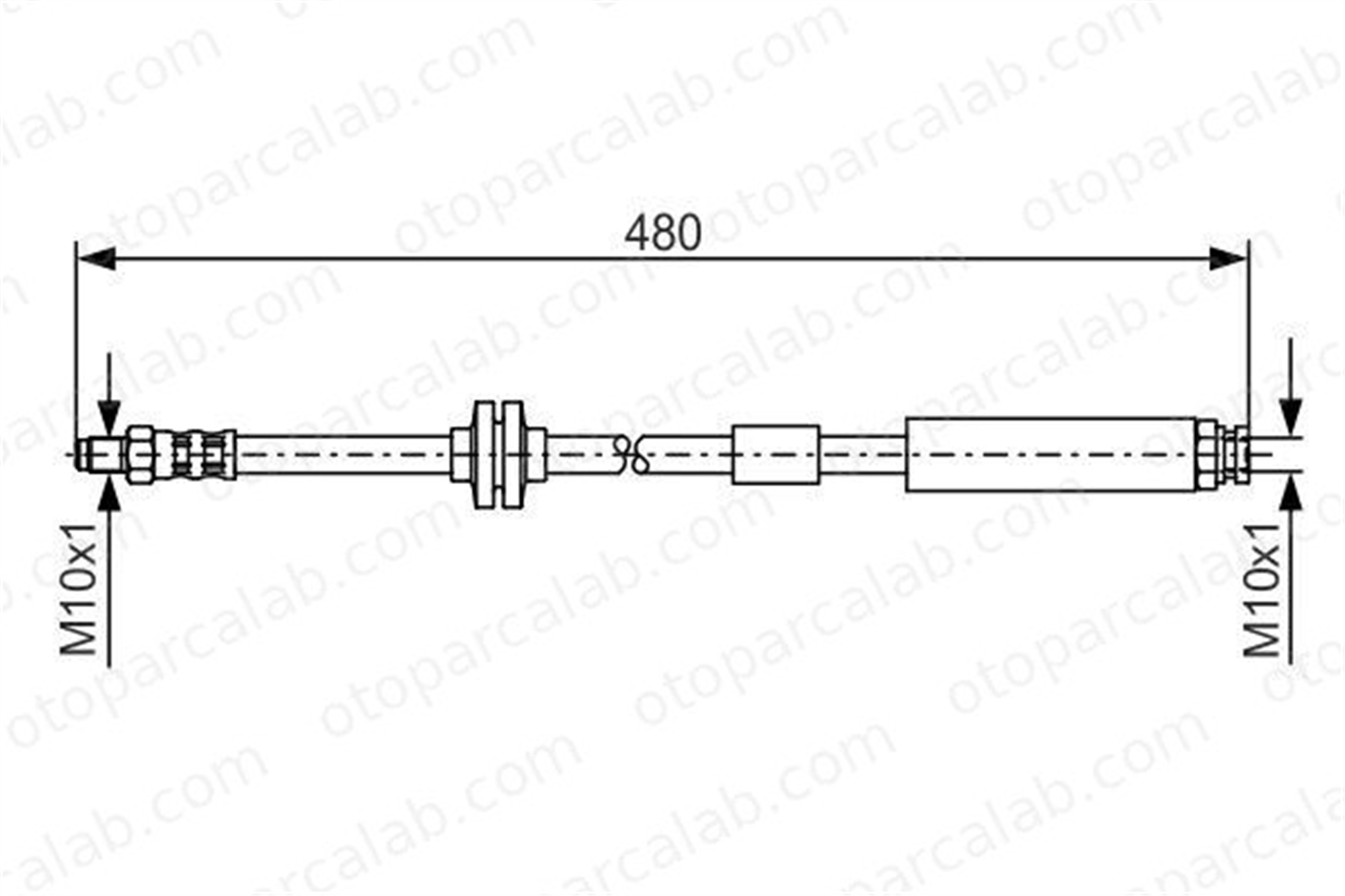 BOSCH 1 987 476 824 Fren Hortumu Ön Sağ veya Sol FIAT PUNTO PUNTO Kasa/eğik arka 1987476824 46760308