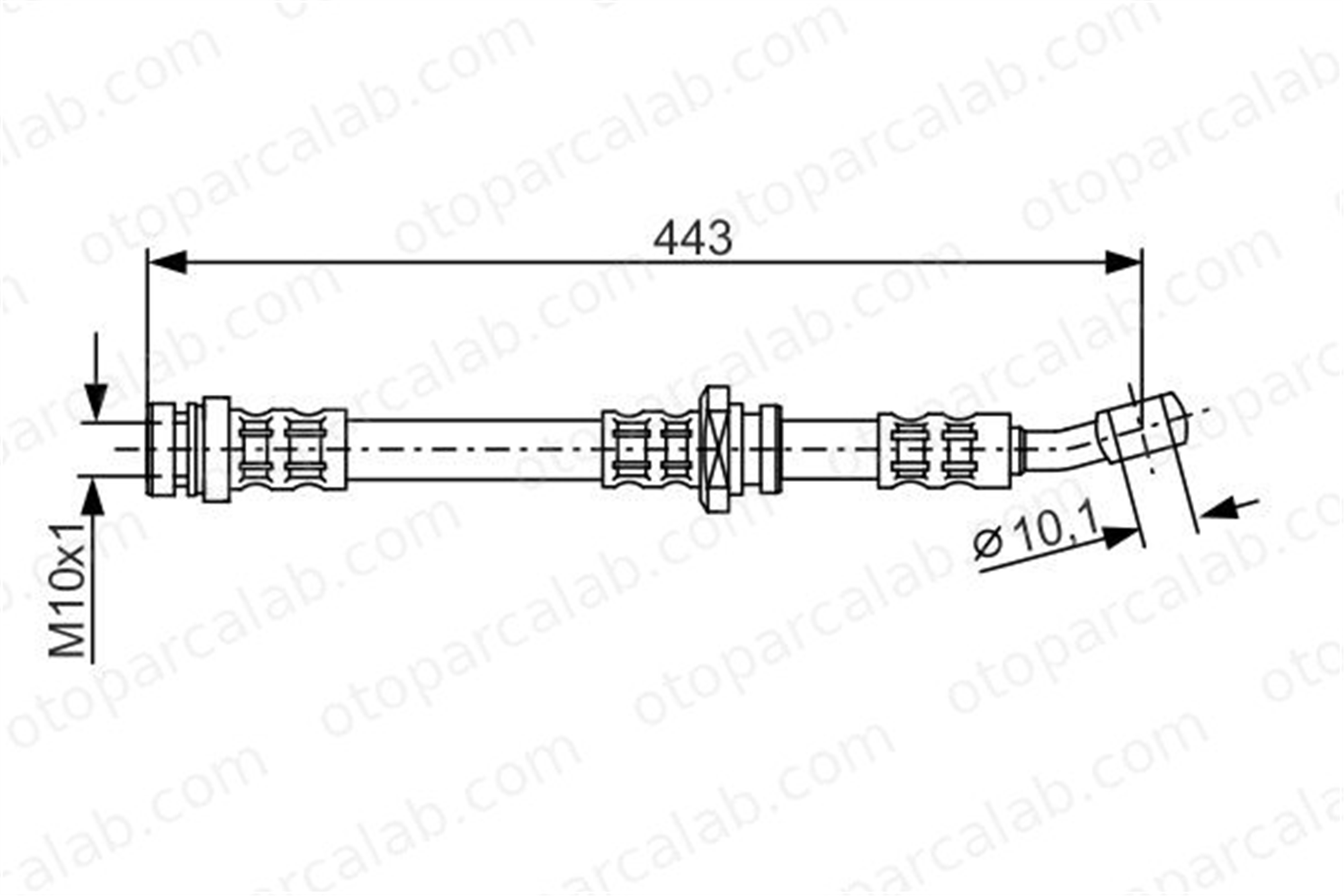 BOSCH 1 987 476 909 Fren Hortumu Ön Sağ veya Sol OPEL AGILA SUZUKI IGNIS II 1987476909 T59024