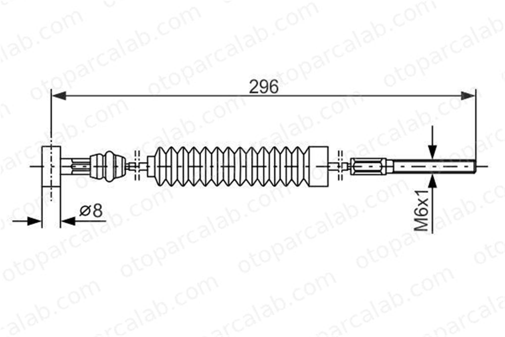 BOSCH 1 987 477 984 El Fren Teli Ön Sağ veya Sol TOYOTA COROLLA COROLLA Station wagon 1987477984 4641012250