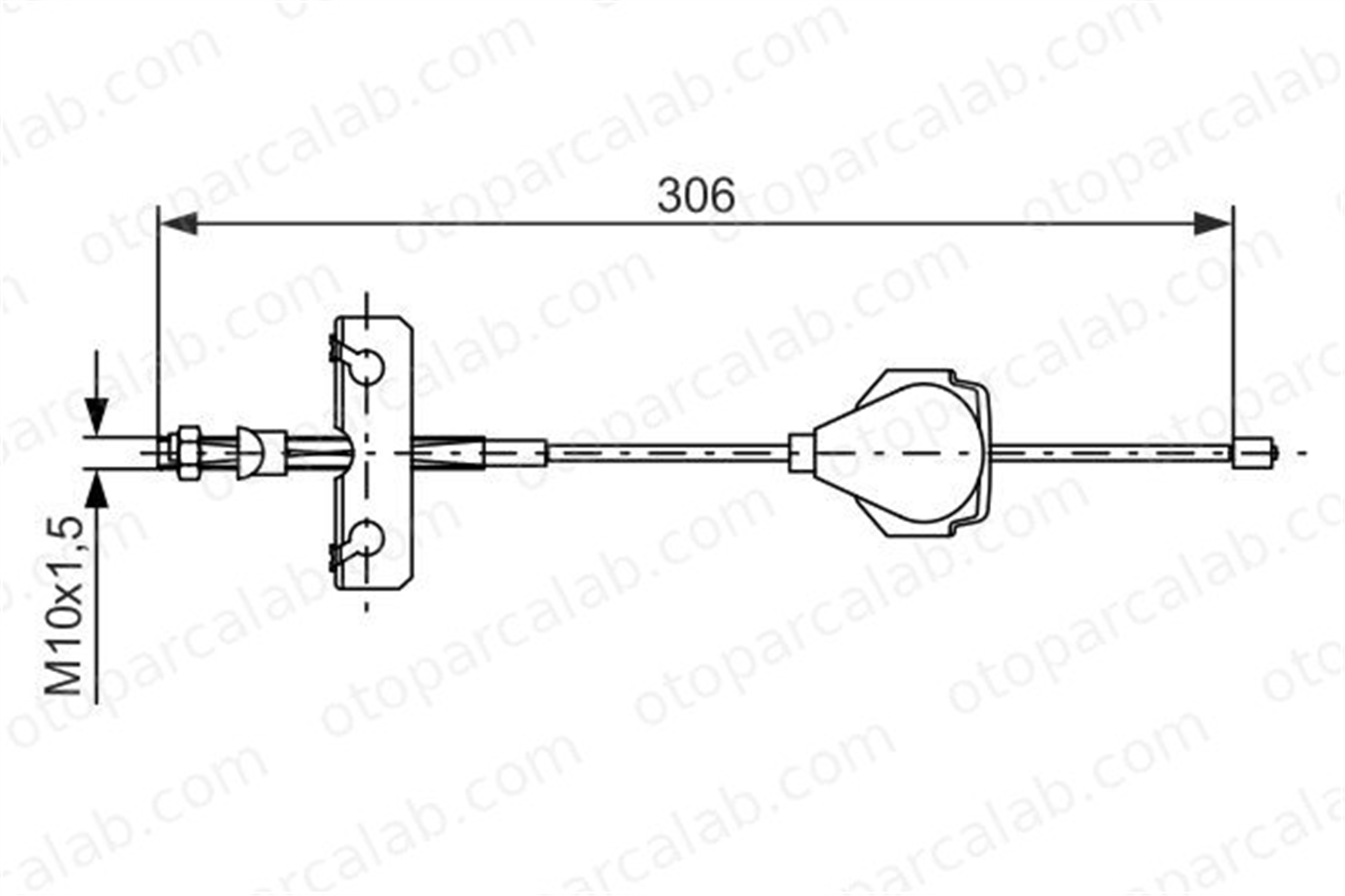 BOSCH 1 987 477 990 El Fren Teli Ön Sağ veya Sol FORD MONDEO III Sedan MONDEO III 1987477990 1221413
