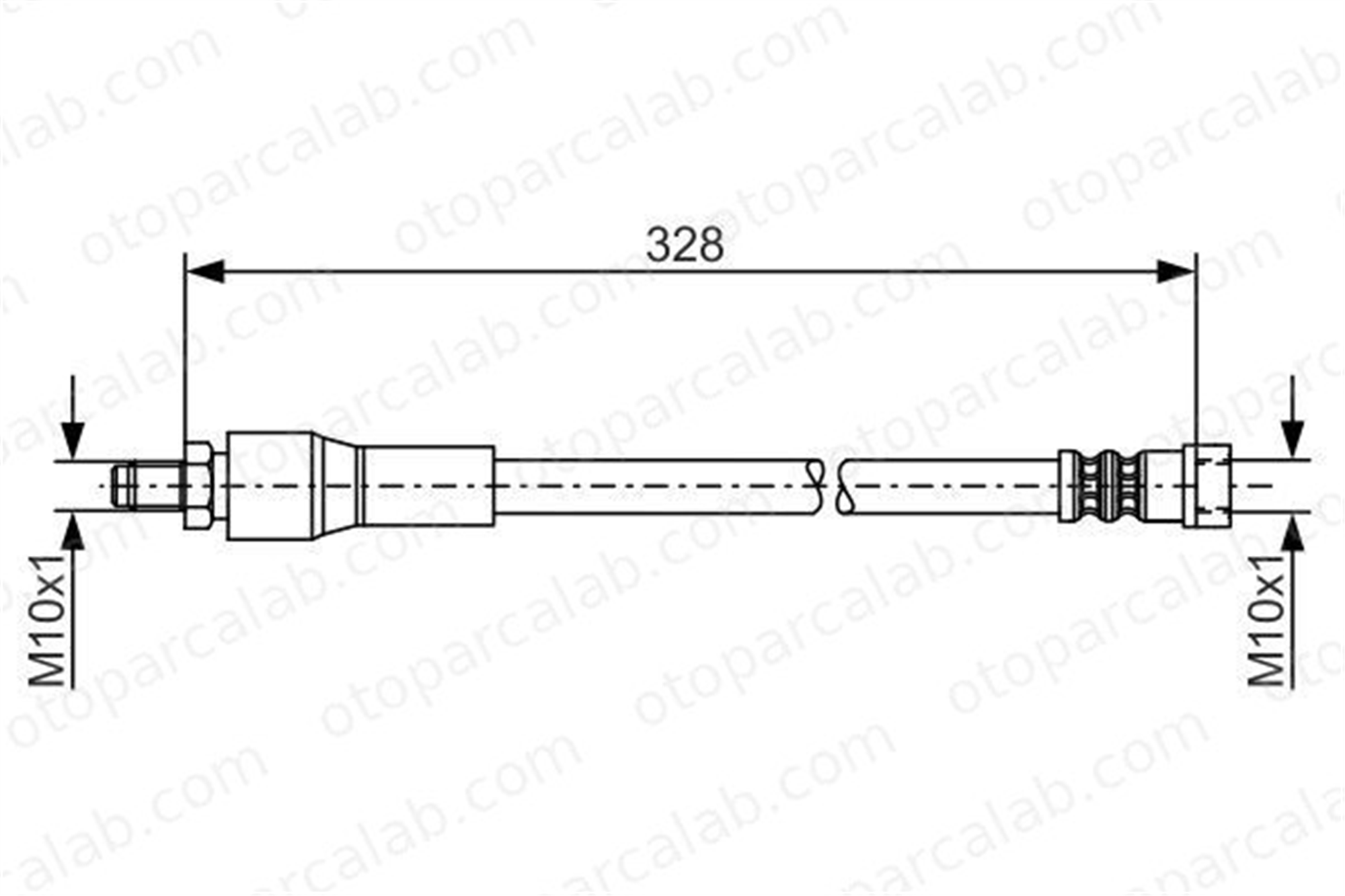BOSCH 1 987 481 001 Fren Hortumu Arka Sağ veya Sol MERCEDES-BENZ VITO Minibüs/Otobüs VITO / MIXTO Panelvan/Van A6394280935 6394280435