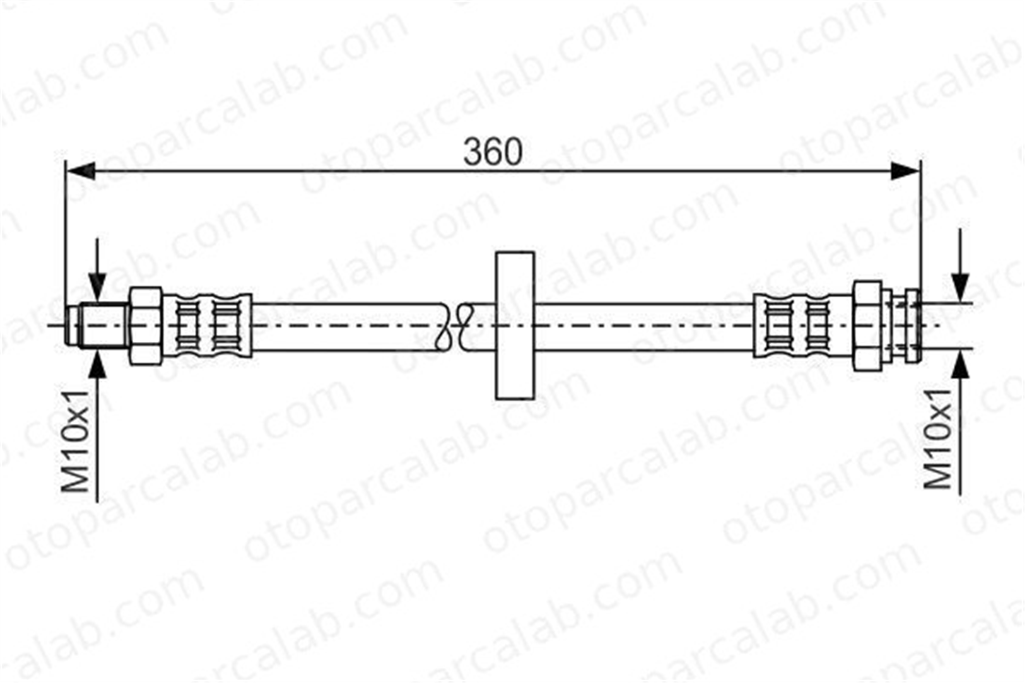 BOSCH 1 987 481 017 Fren Hortumu Arka Sağ veya Sol OPEL CORSA D FIAT DUCATO Panelvan/Van 1987481017 480672