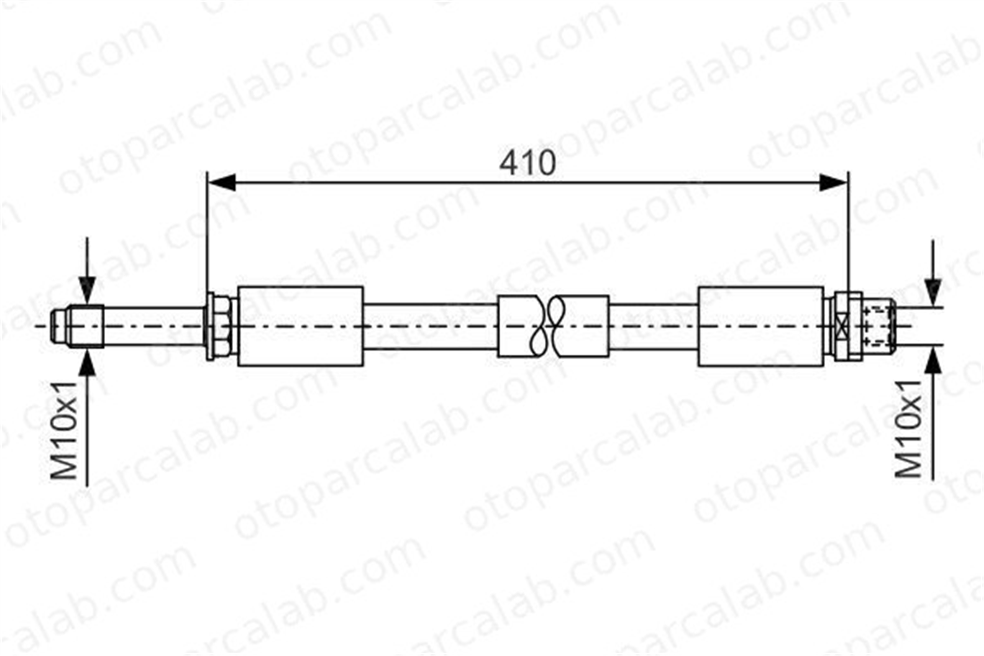 BOSCH 1 987 481 020 Fren Hortumu Ön Sağ veya Sol VW LT 28-35 II Minibüs/Otobüs LT 28-46 II Panelvan/Van 1987481020 2D0611701D