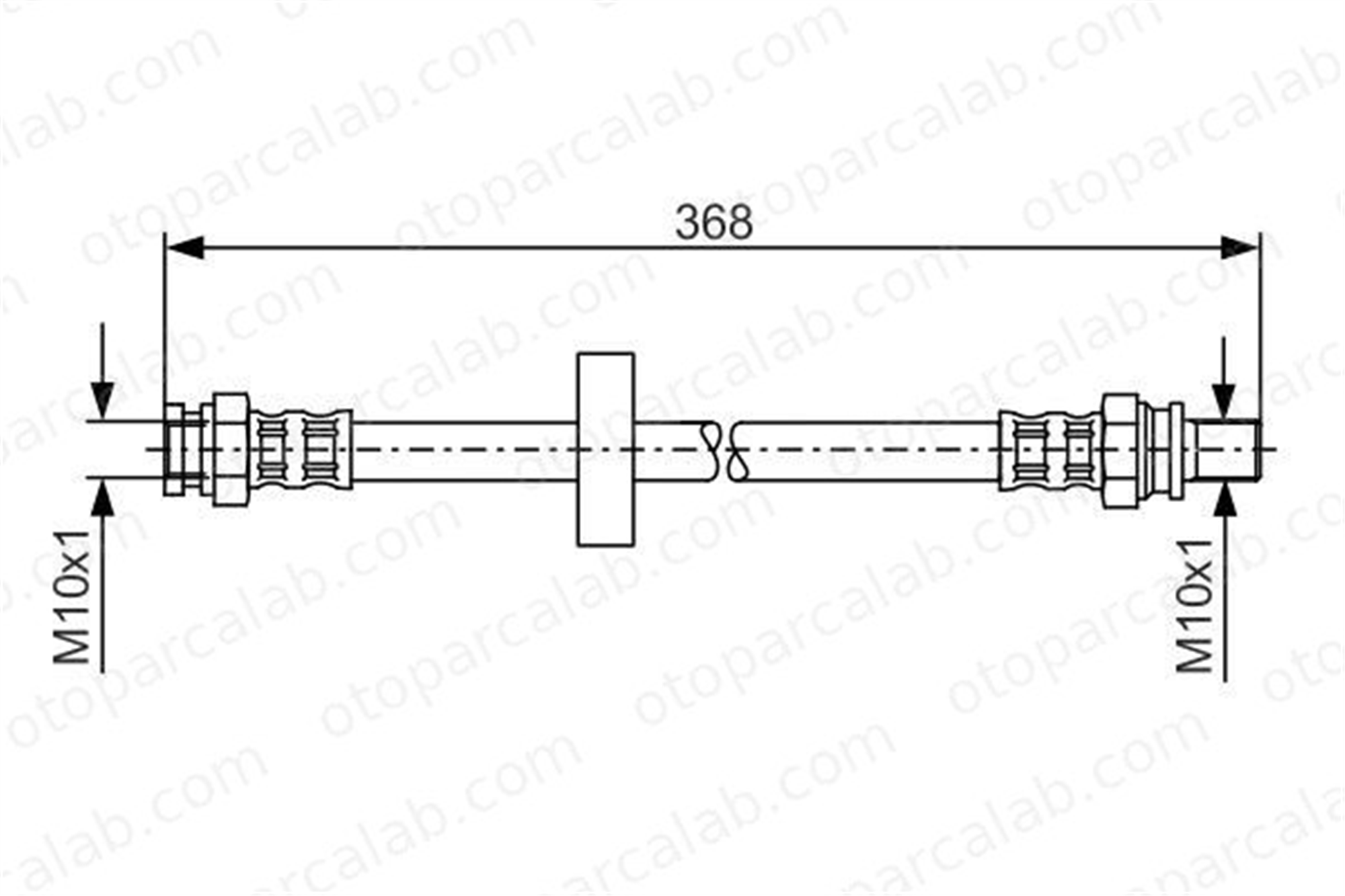 BOSCH 1 987 481 180 Fren Hortumu Arka Sağ veya Sol SMART CITY-COUPE CABRIO 1987481180 4163V001