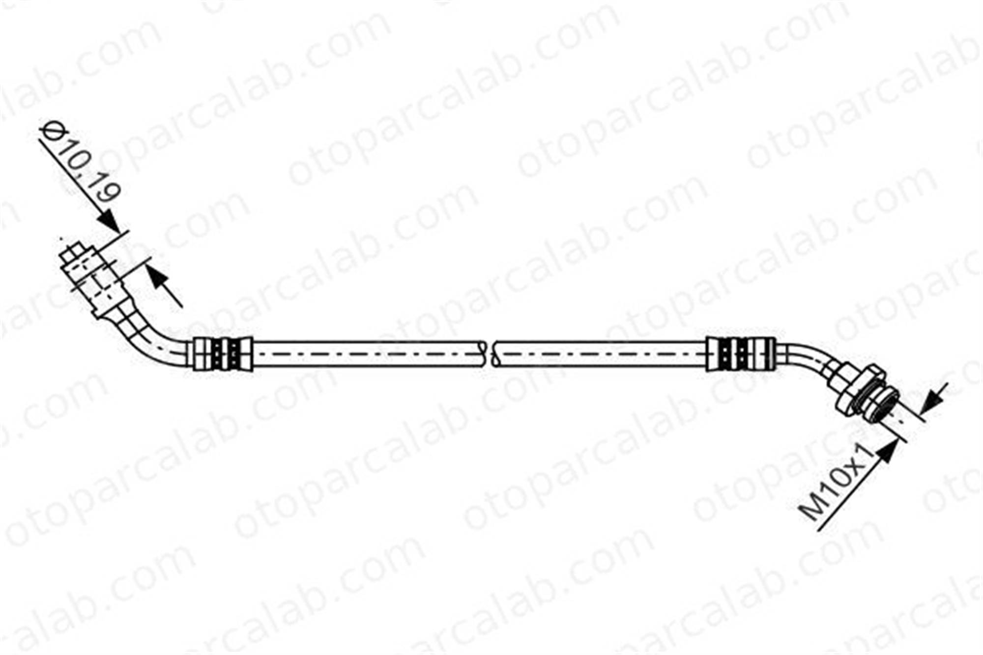 BOSCH 1 987 481 227 Fren Hortumu Ön Sağ NISSAN TERRANO I FORD MAVERICK 1987481227 1954516