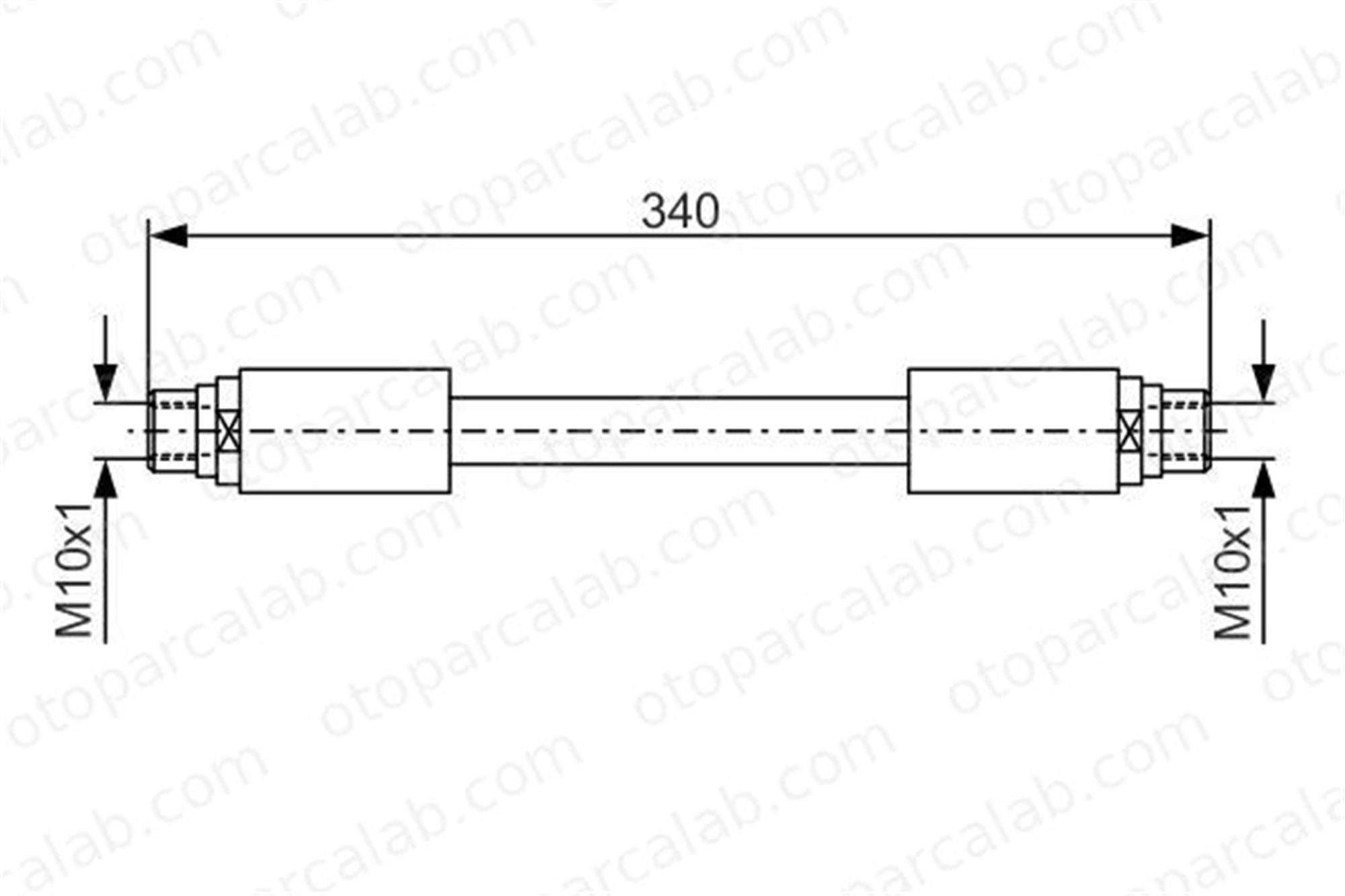 BOSCH 1 987 481 301 Fren Hortumu Ön Sağ veya Sol AUDI A6 C6 A6 C6 Avant 1987481301 4F0611707B
