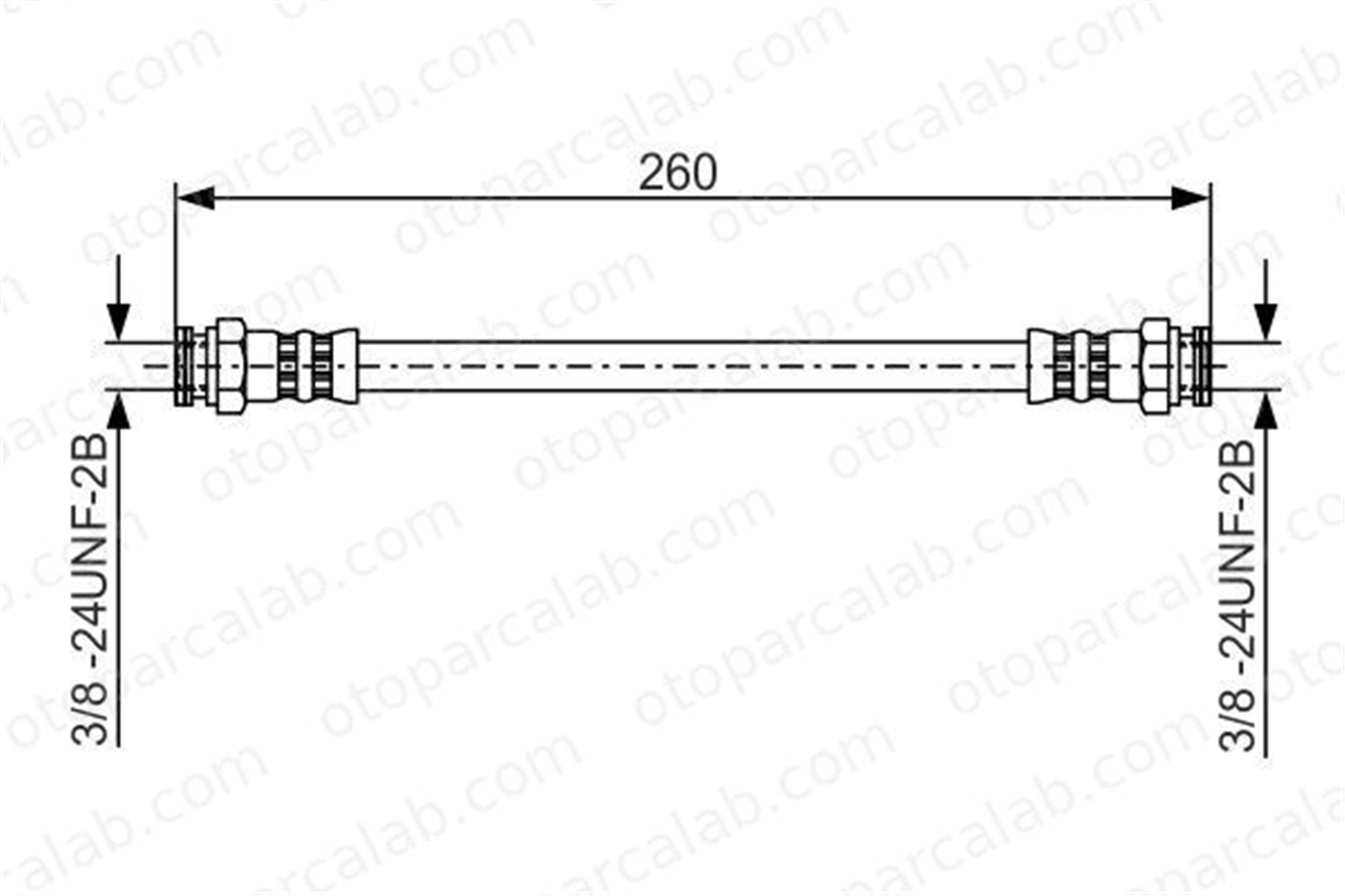 BOSCH 1 987 481 346 Fren Hortumu Arka Sağ veya Sol RENAULT 5 4 1987481346 7700619240