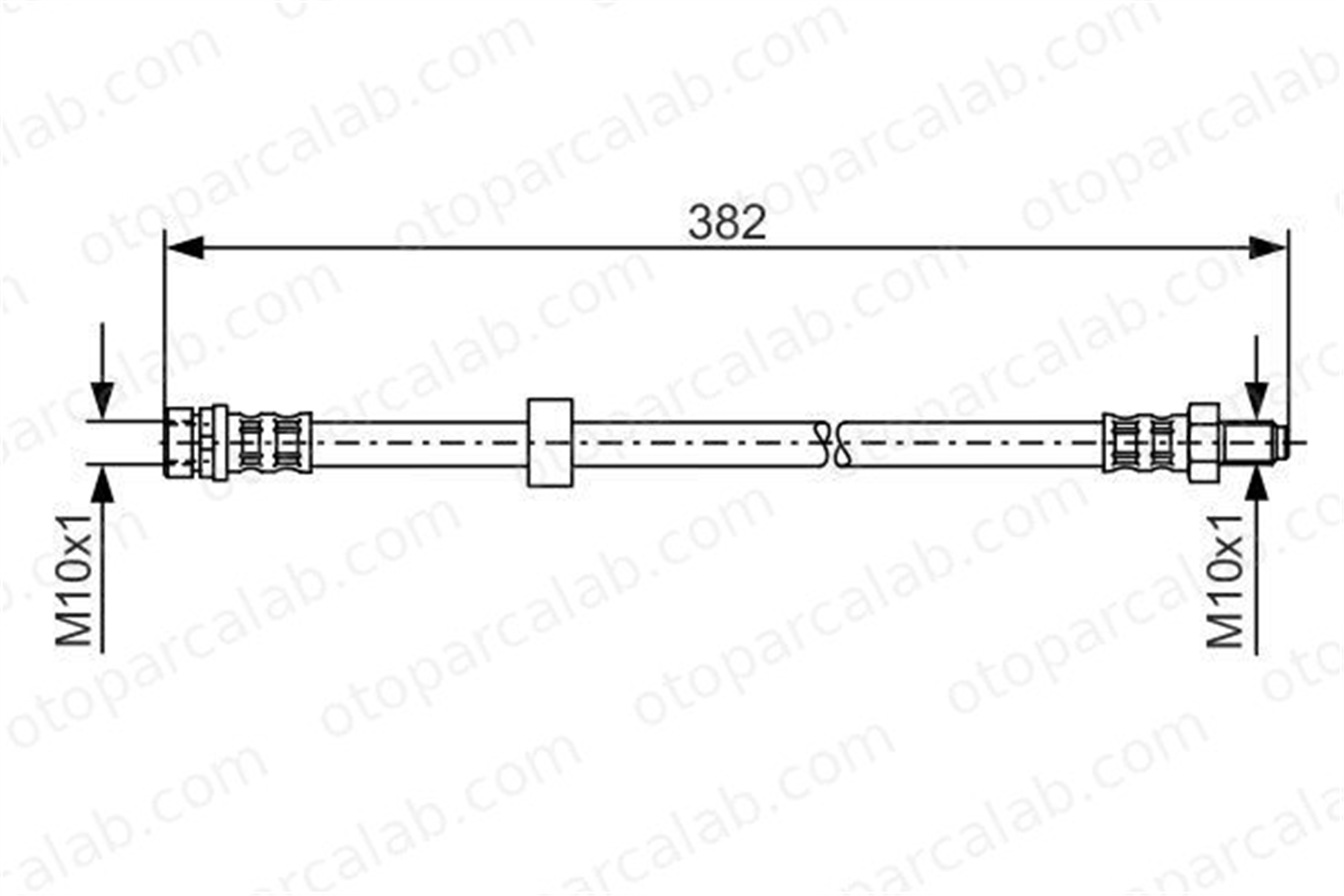 BOSCH 1 987 481 359 Fren Hortumu Arka Sağ veya Sol FORD TOURNEO CONNECT TRANSIT CONNECT 7T162282CA 2T142282CA