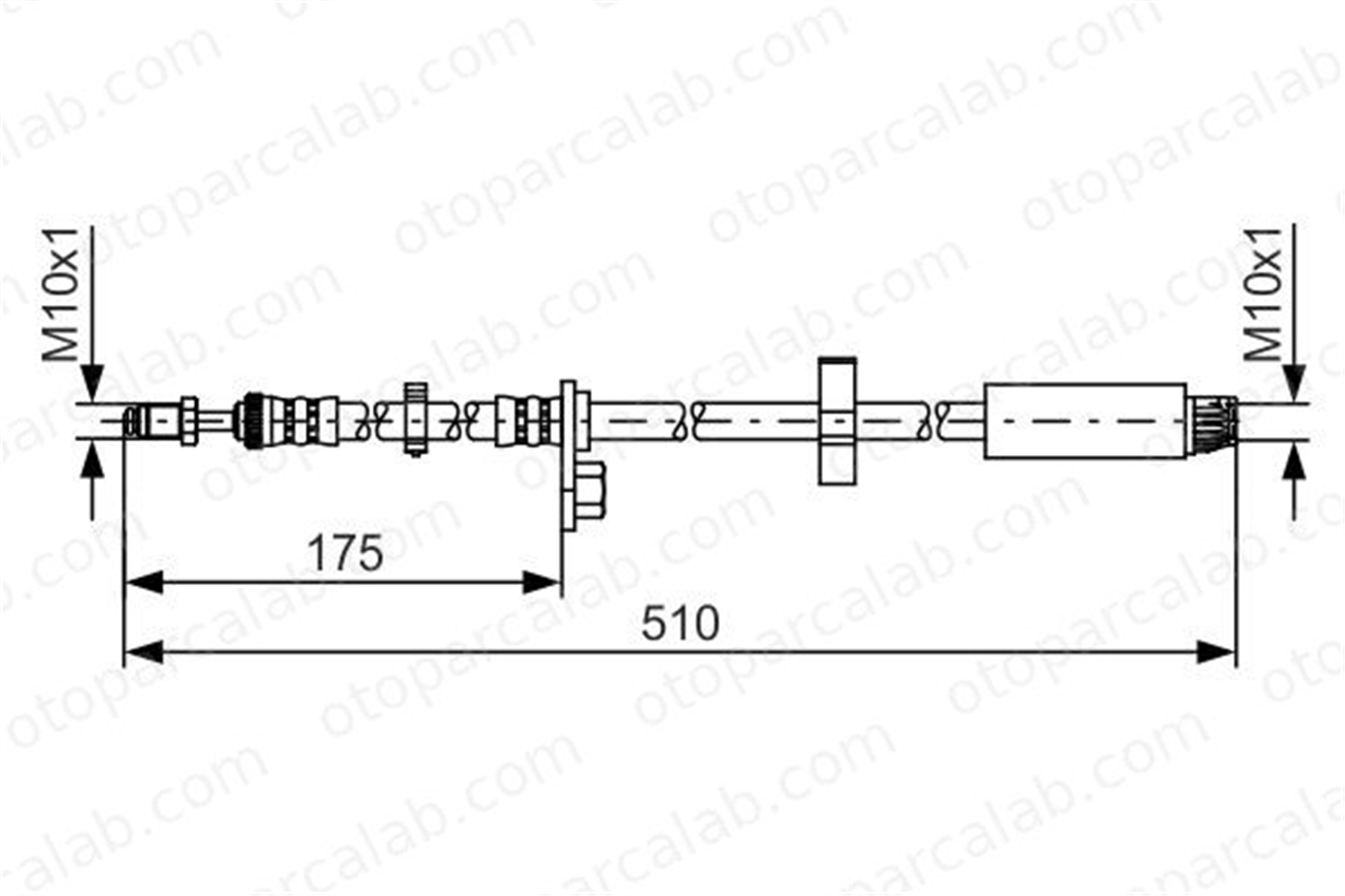 BOSCH 1 987 481 453 Fren Hortumu Ön Sağ veya Sol PEUGEOT EXPERT TEPEE CITROËN JUMPY 1987481453 4806H0