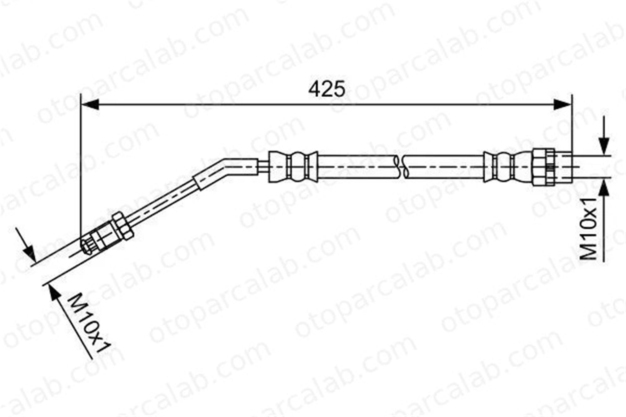 BOSCH 1 987 481 587 Fren Hortumu Arka Sağ veya Sol BMW Z4 Roadster Z4 Coupe 34326766968 34306762579