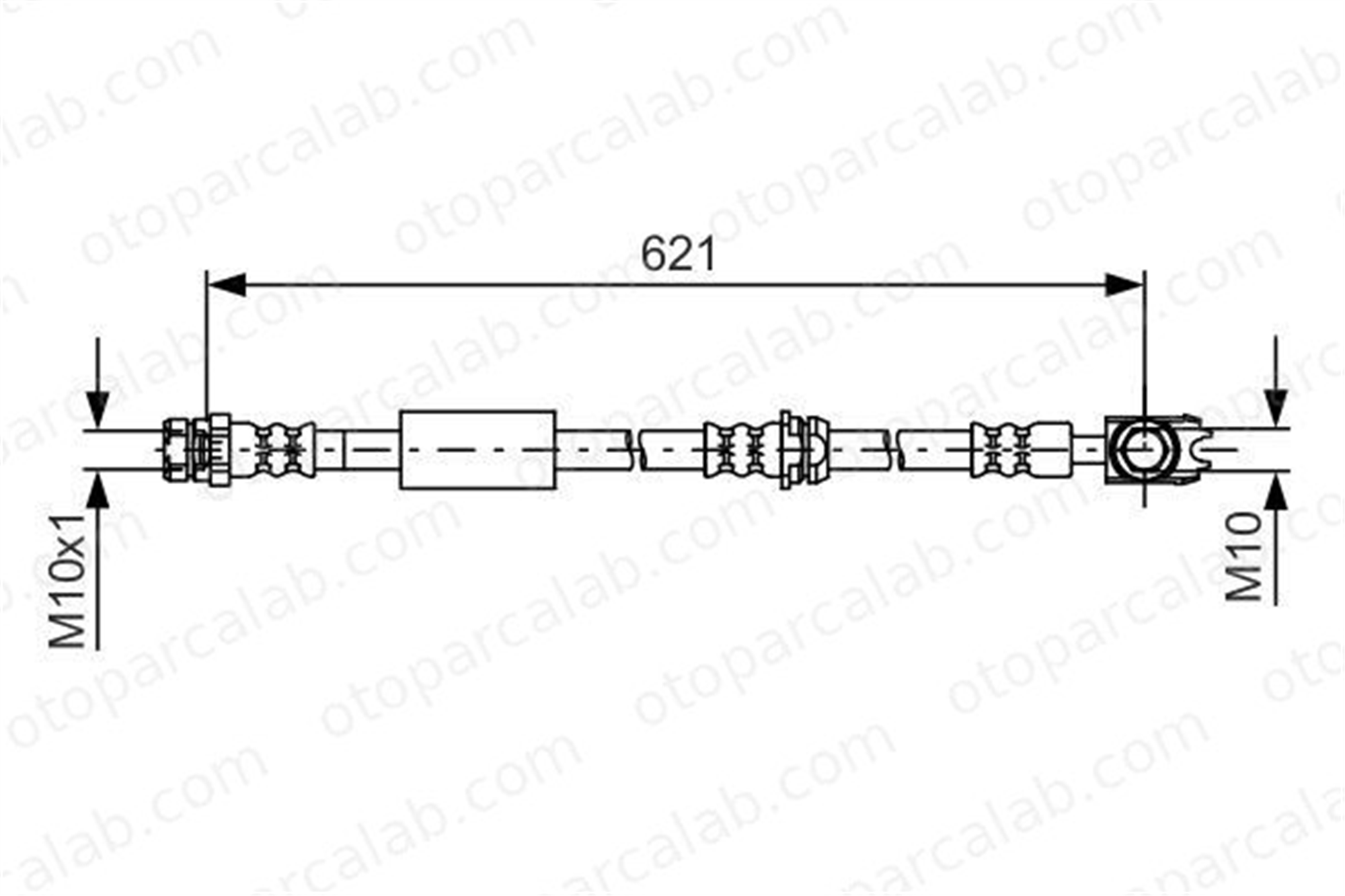 BOSCH 1 987 481 592 Fren Hortumu Ön Sağ veya Sol AUDI TT TT Roadster 8J0611701C