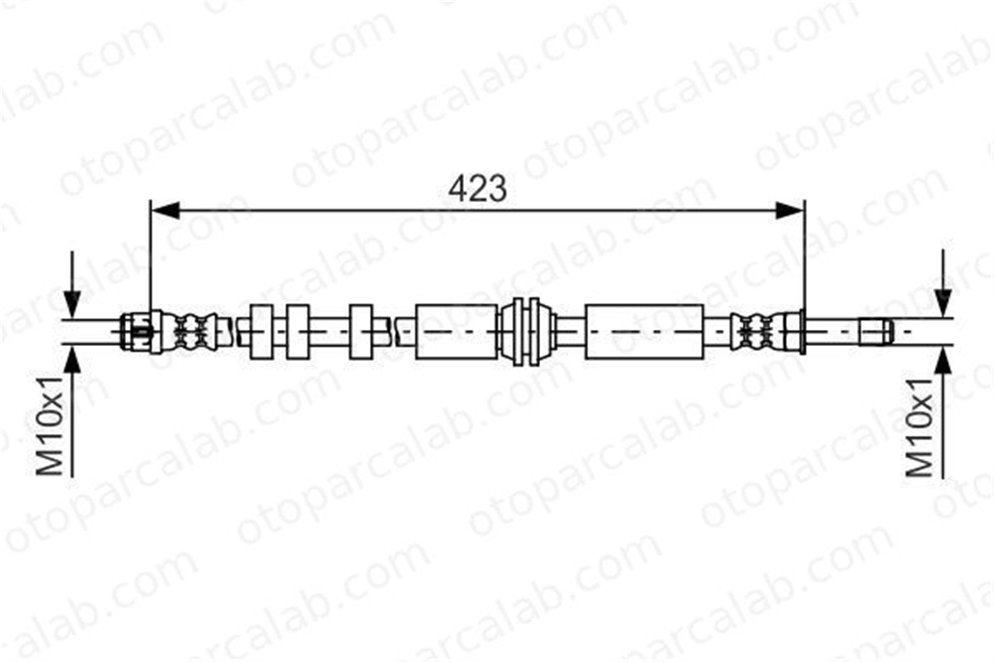 BOSCH 1 987 481 601 Fren Hortumu Arka Sağ veya Sol AUDI A7 Sportback A6 C7 1987481601 4G0611775C