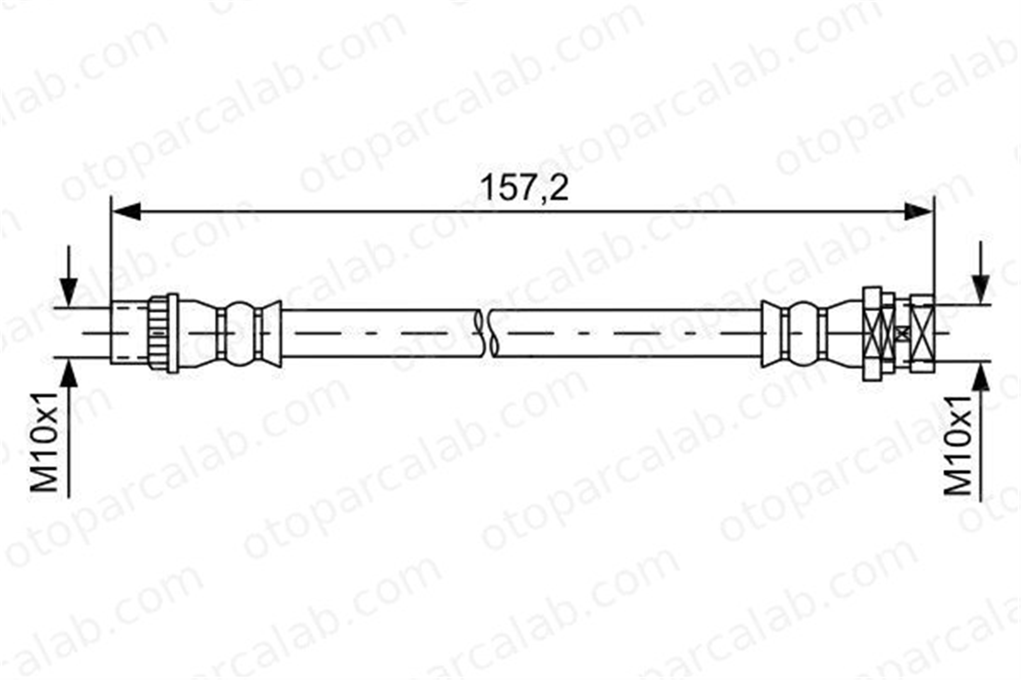 BOSCH 1 987 481 624 Fren Hortumu Arka Sağ veya Sol RENAULT MEGANE III Coupe MEGANE III Hatchback 1987481624 462104088R